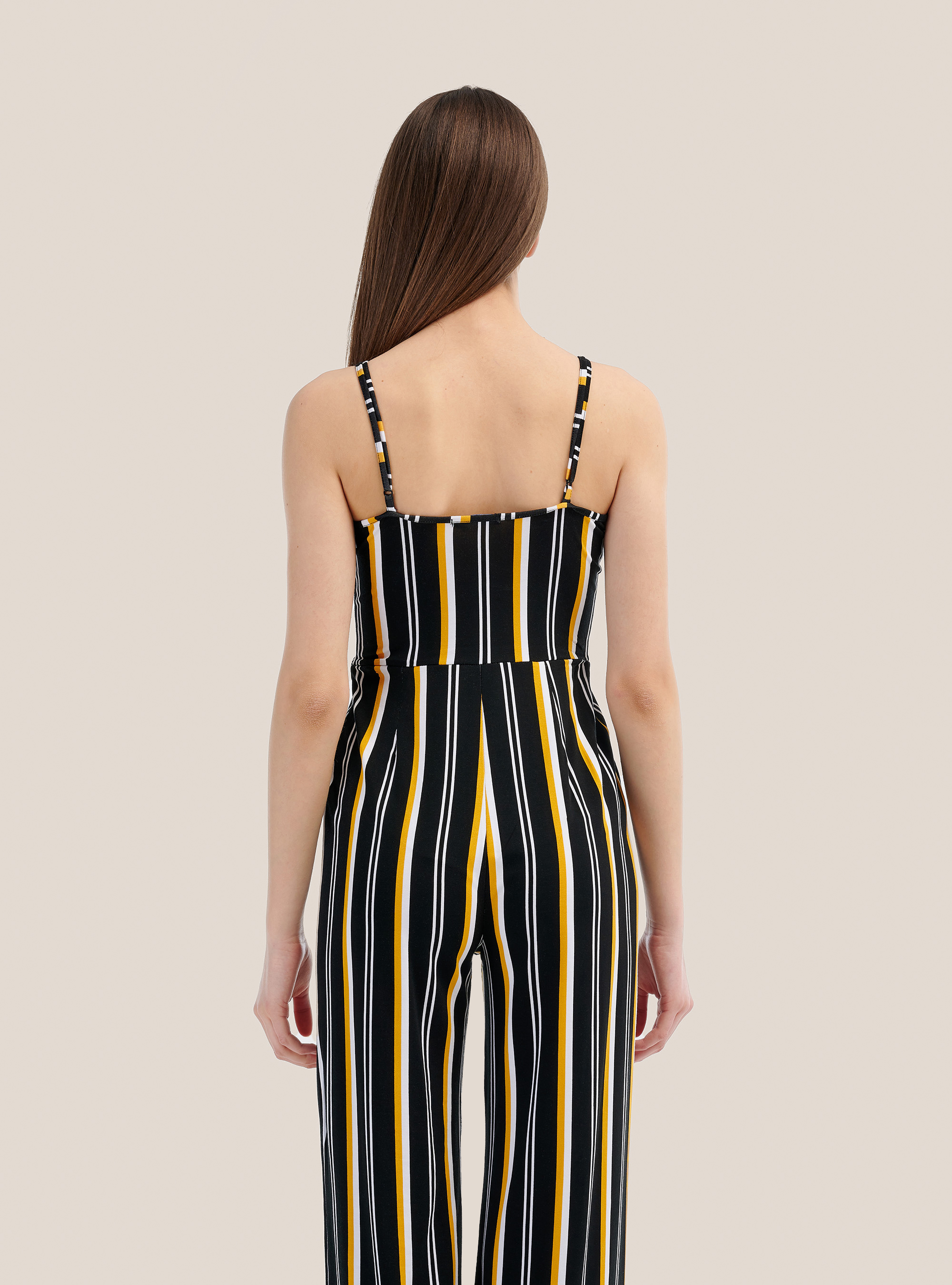 Tuta lunga con scollo quadrato, MULTICOLORE