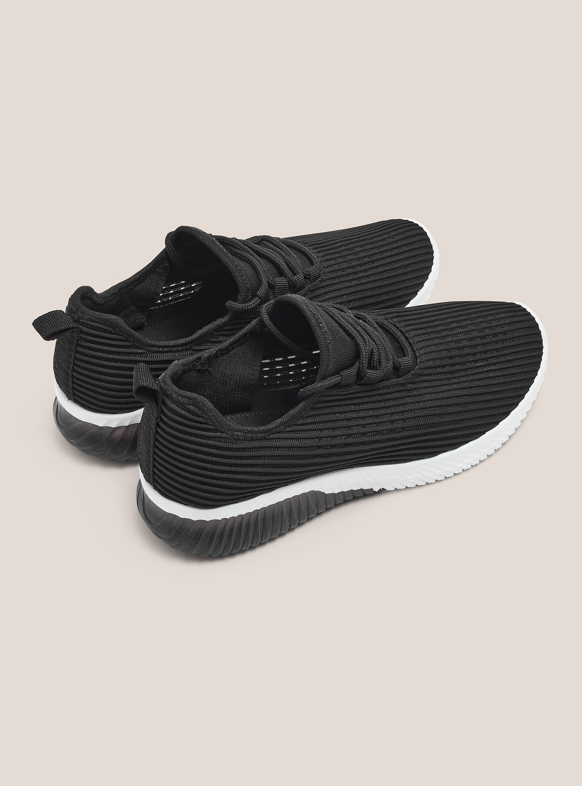 Scarpe in tessuto leggero traforato, BK1 BLACK