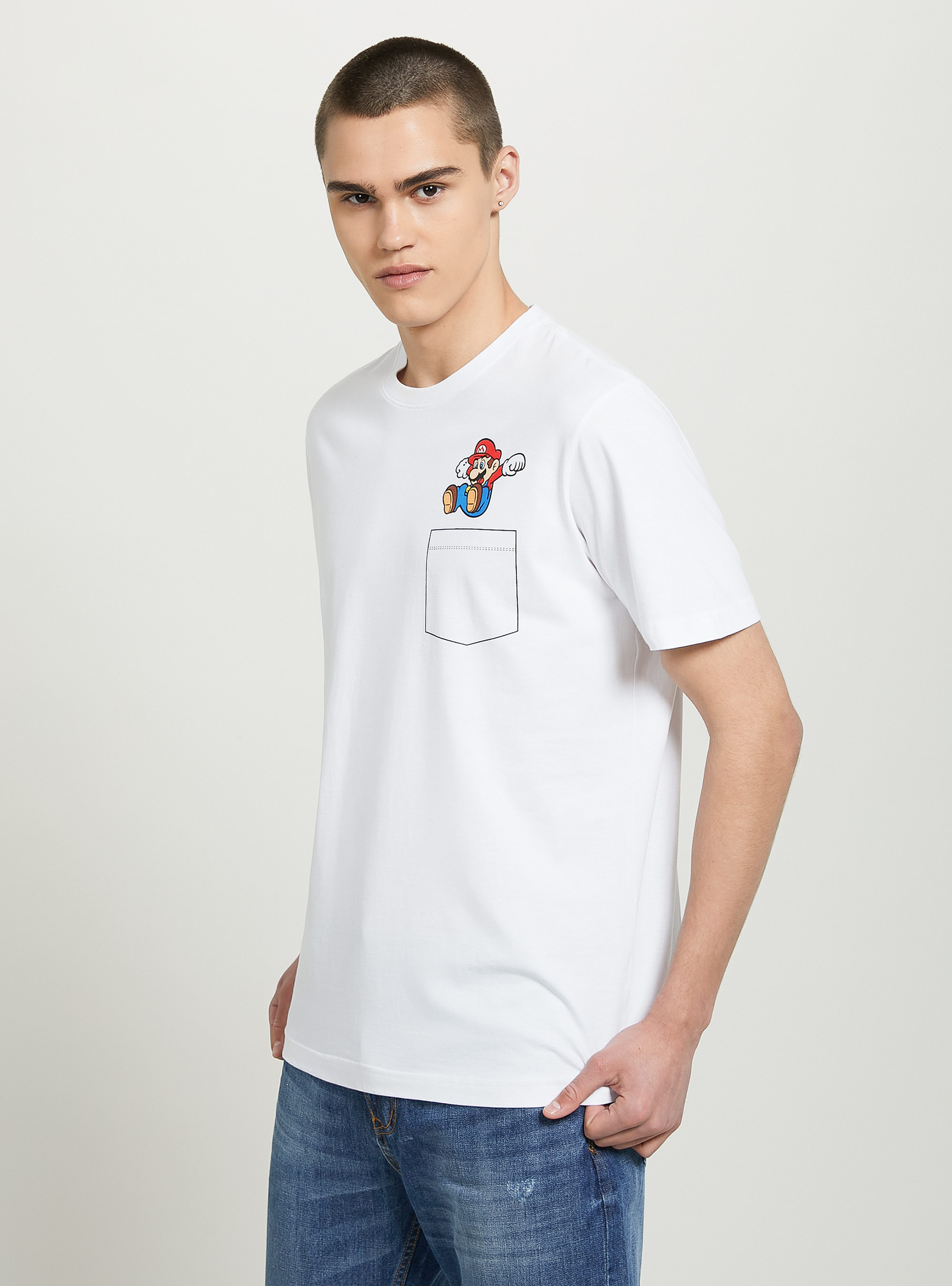 Super Mario / Alcott T-shirt, WH3 WHITE