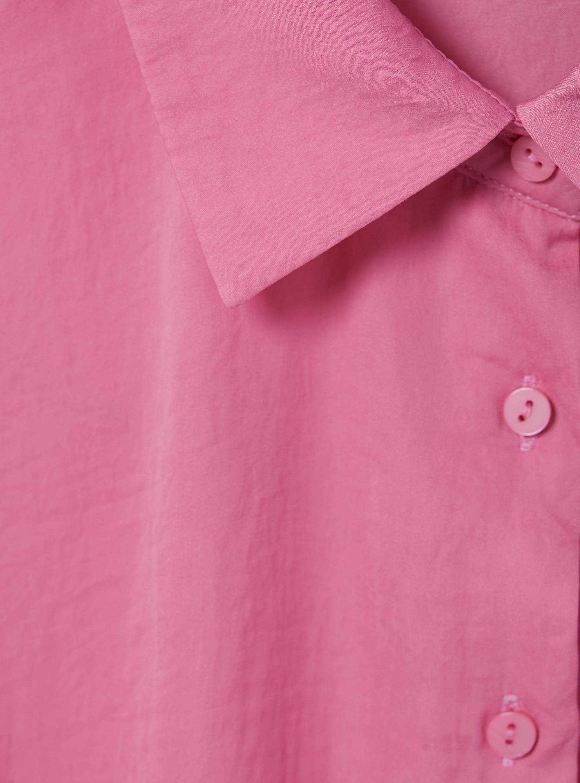 Solid-coloured satin shirt, PK1 PINK DARK
