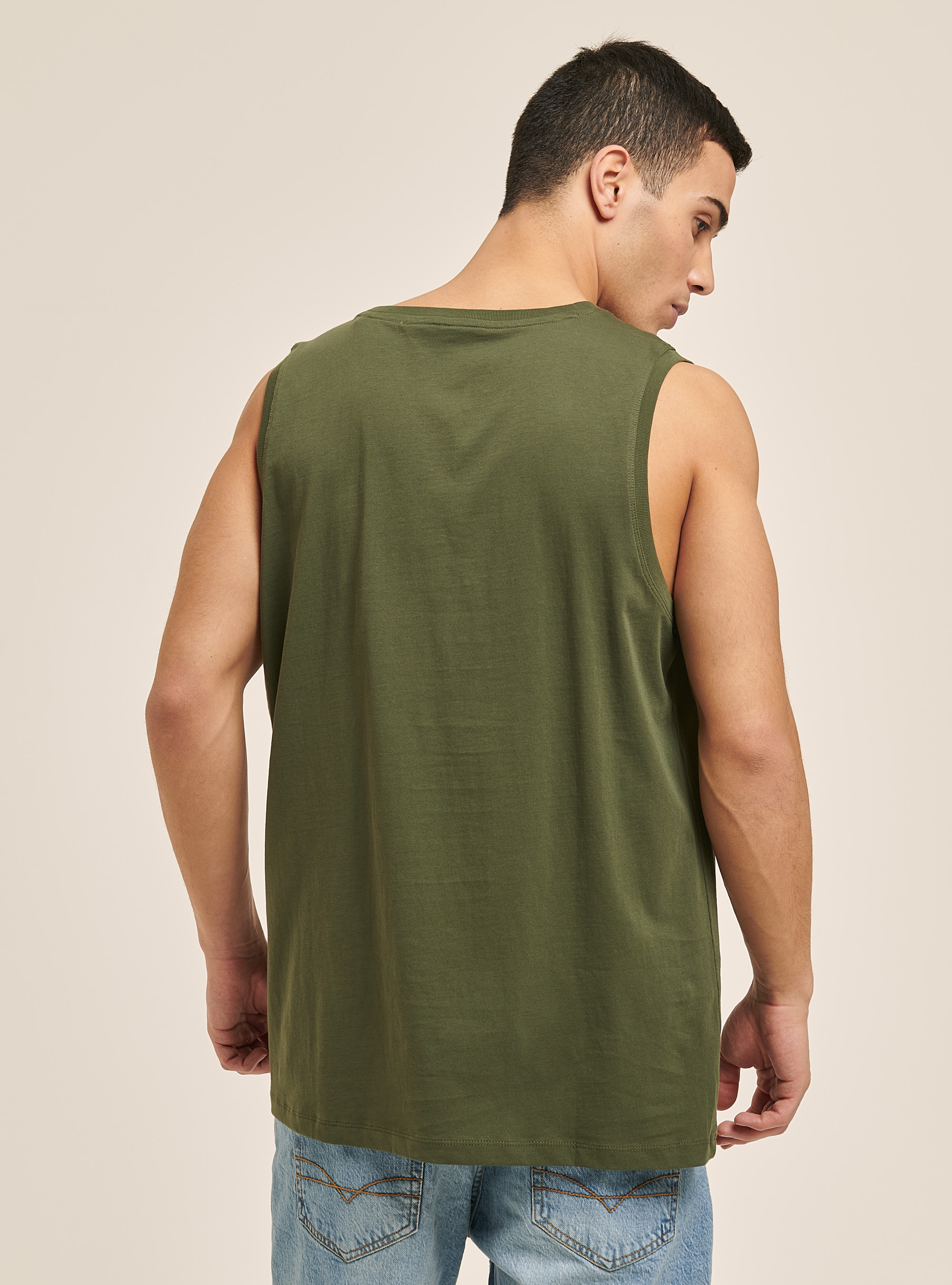 Baumwolle Totenkopf Druck Tank Top, C5587 KAKY