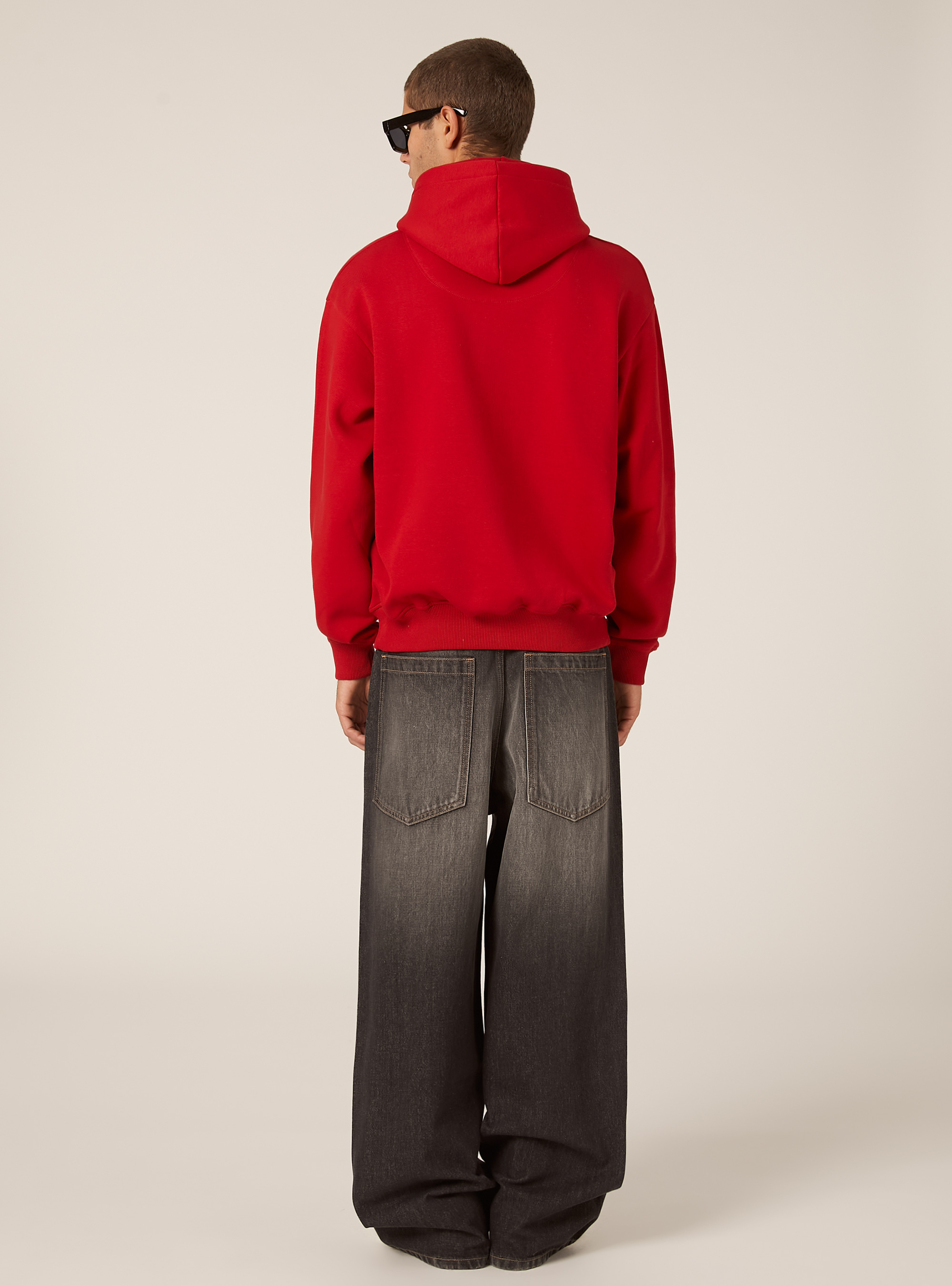Boxy fit hoodie, RD2 RED MEDIUM
