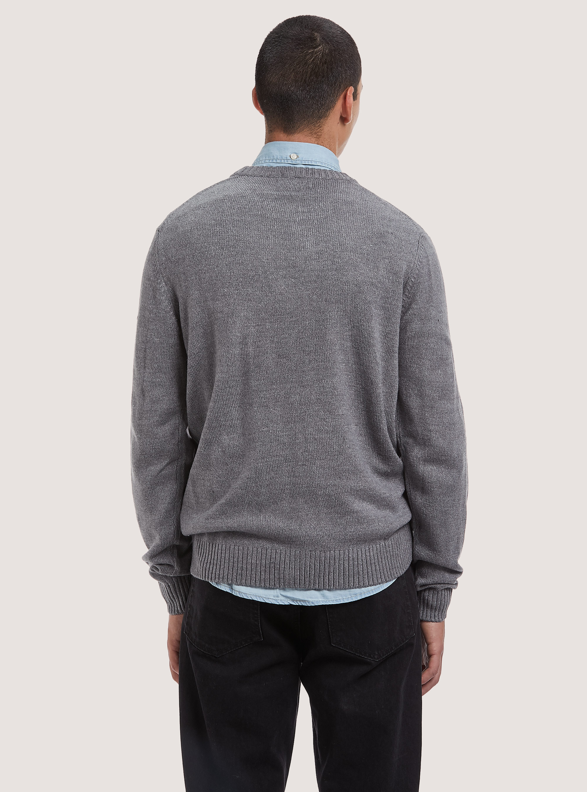 Pullover caldo effetto cachemire, MGY2 GREY MEL MEDIUM