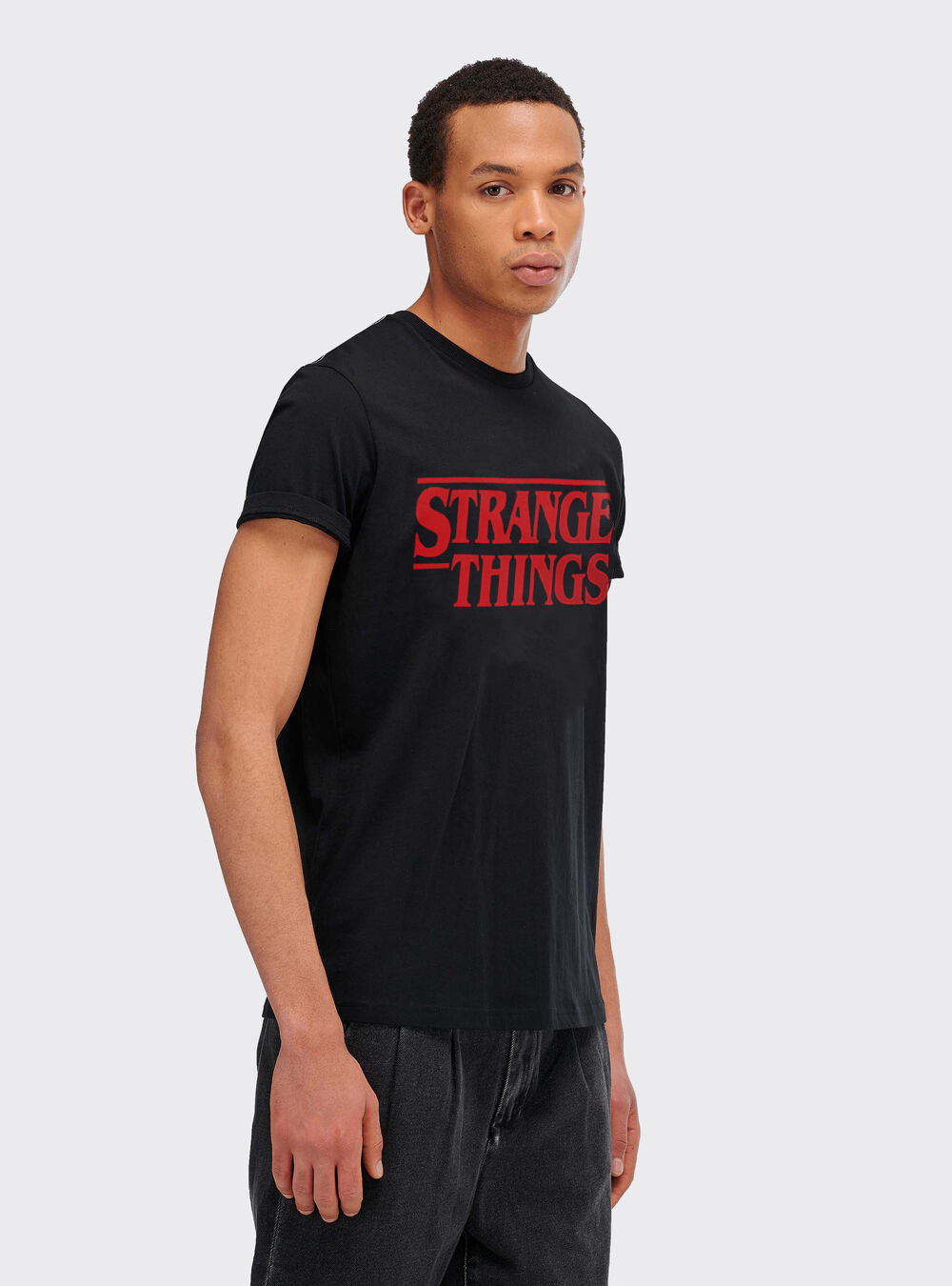 T-shirt Stranger Things by Alcott, C101 BLACK