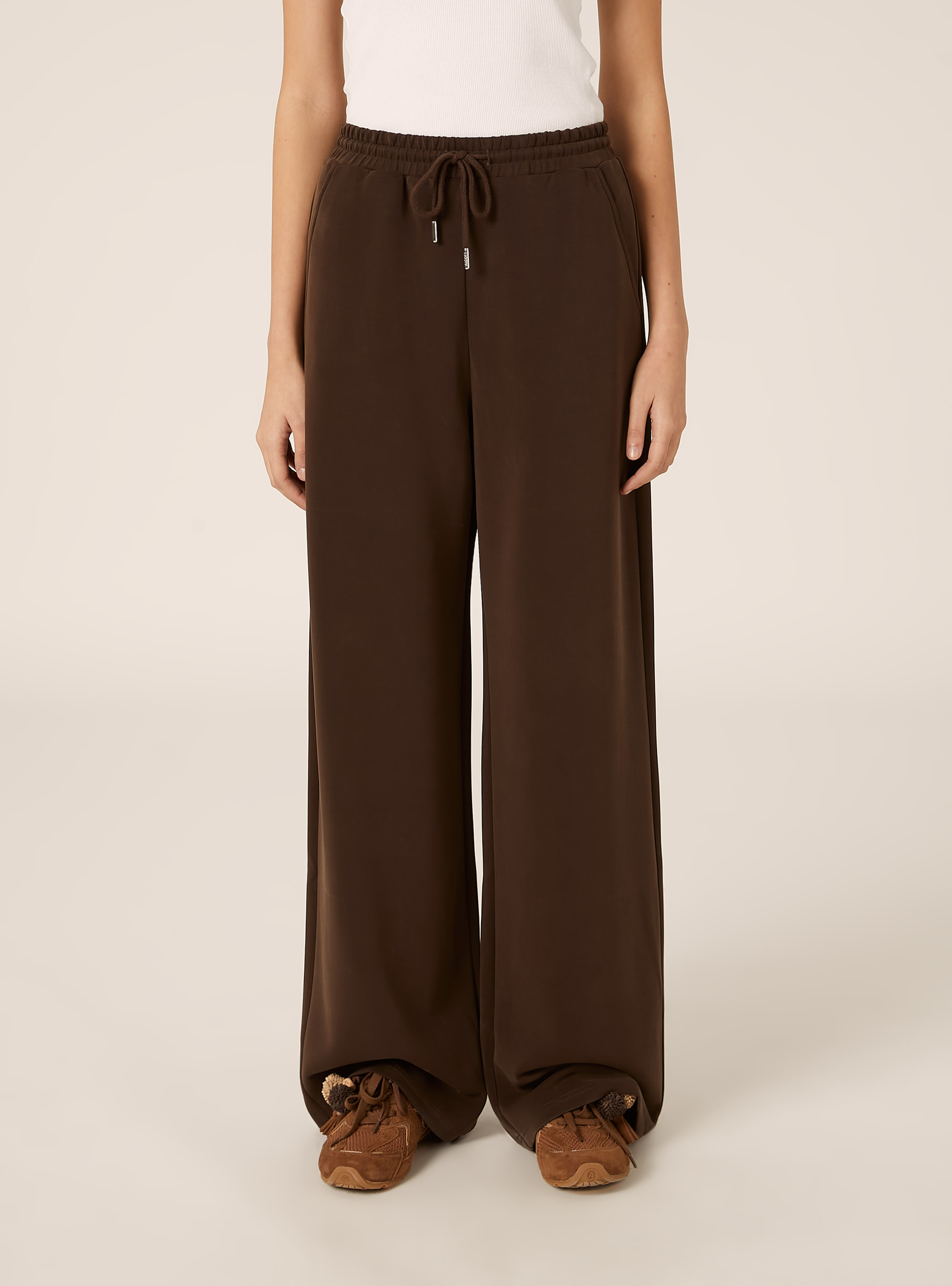 Jogginghose mit weitem Bein und weichem Griff, BR1 BROWN DARK