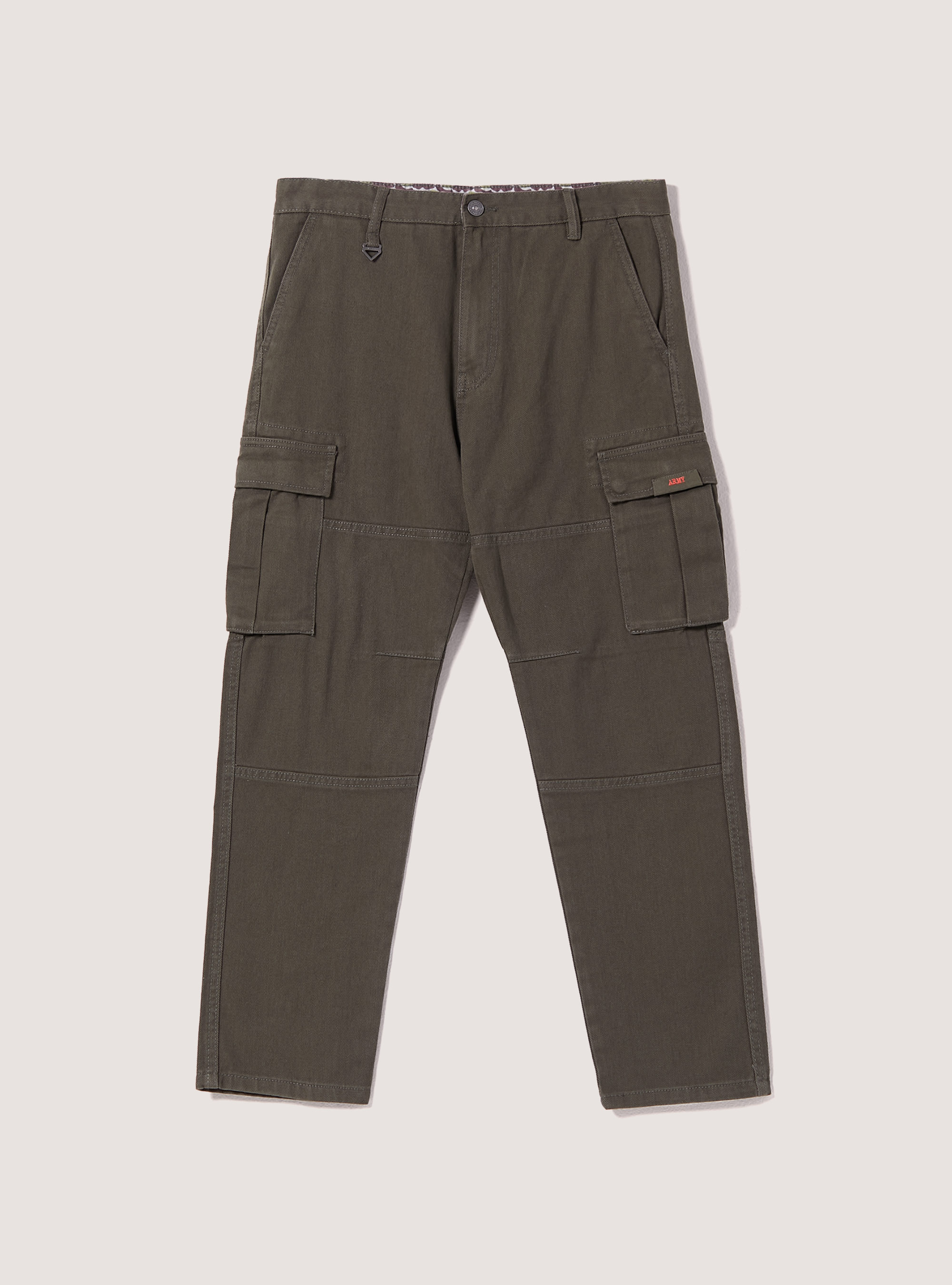 Army twill cargo trousers, KY1 KAKY DARK