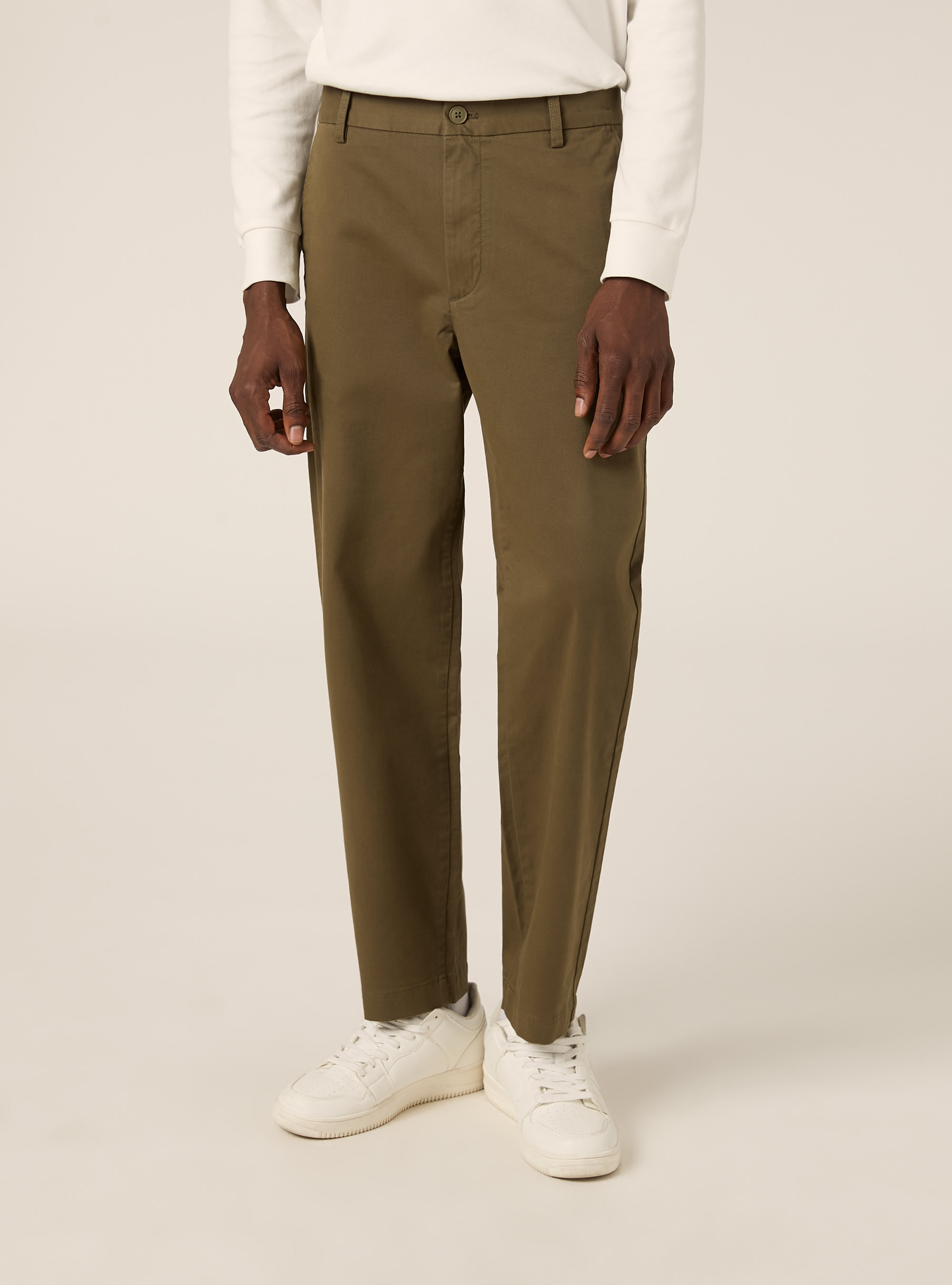 Slim Fit Chino-Hose aus Stretch-Twill, KY2 KAKY MEDIUM