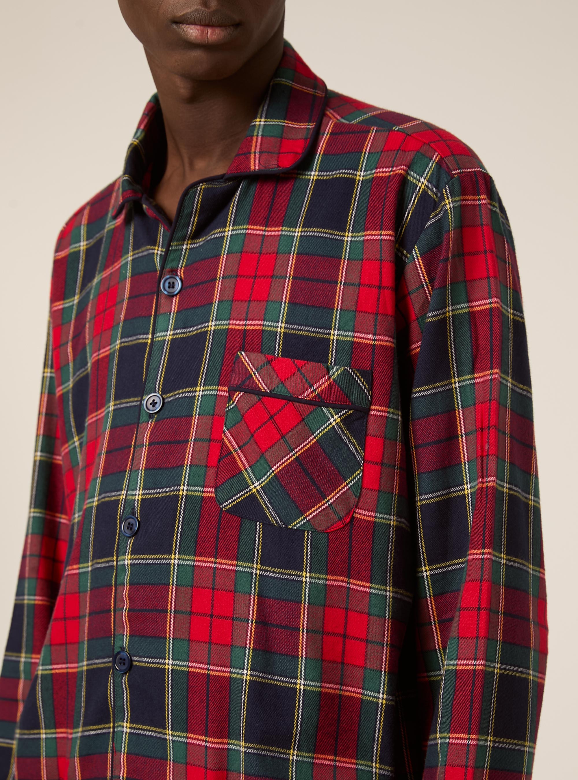 Christmas Collection tartan pajamas, NA2 NAVY MEDIUM