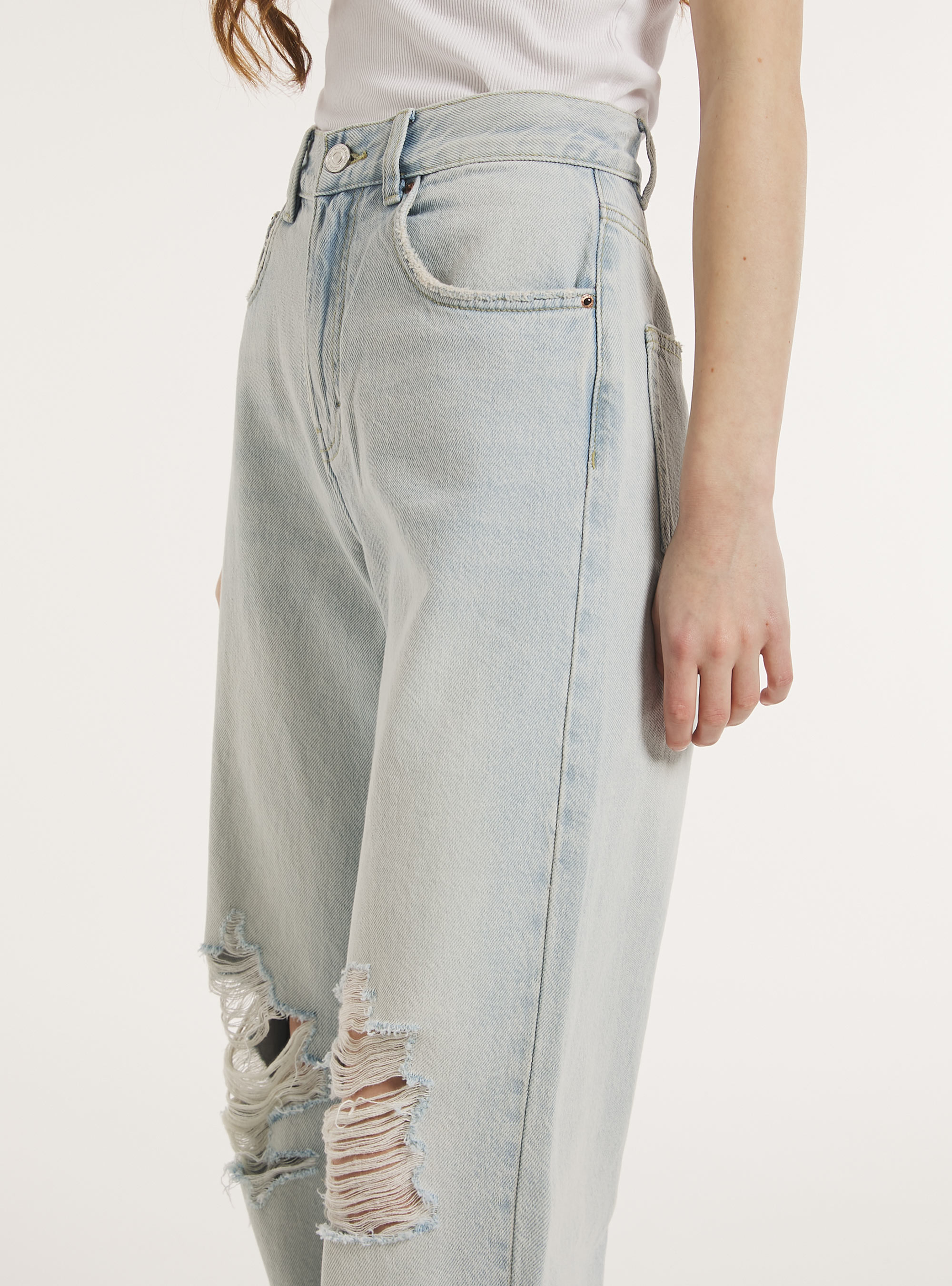 Wide leg jeans, D006 AZURE