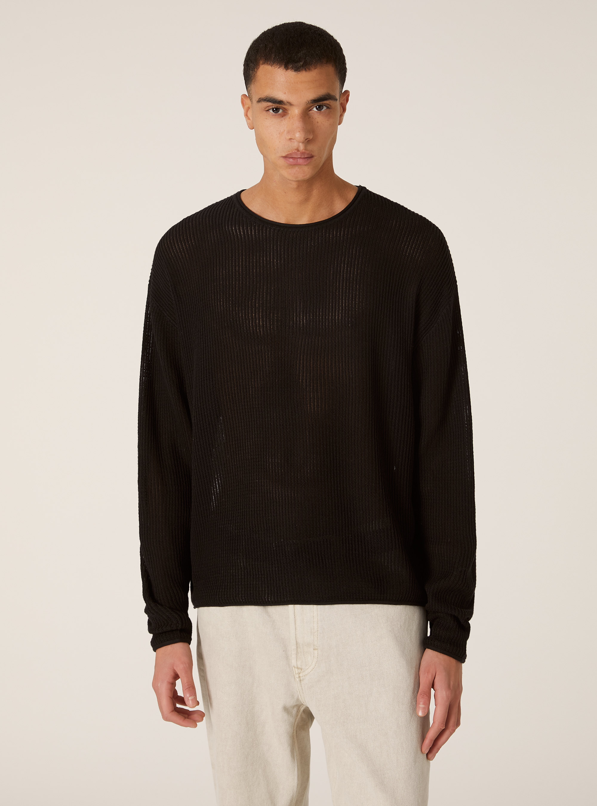 Pull-over perfor&eacute;, BK1 BLACK