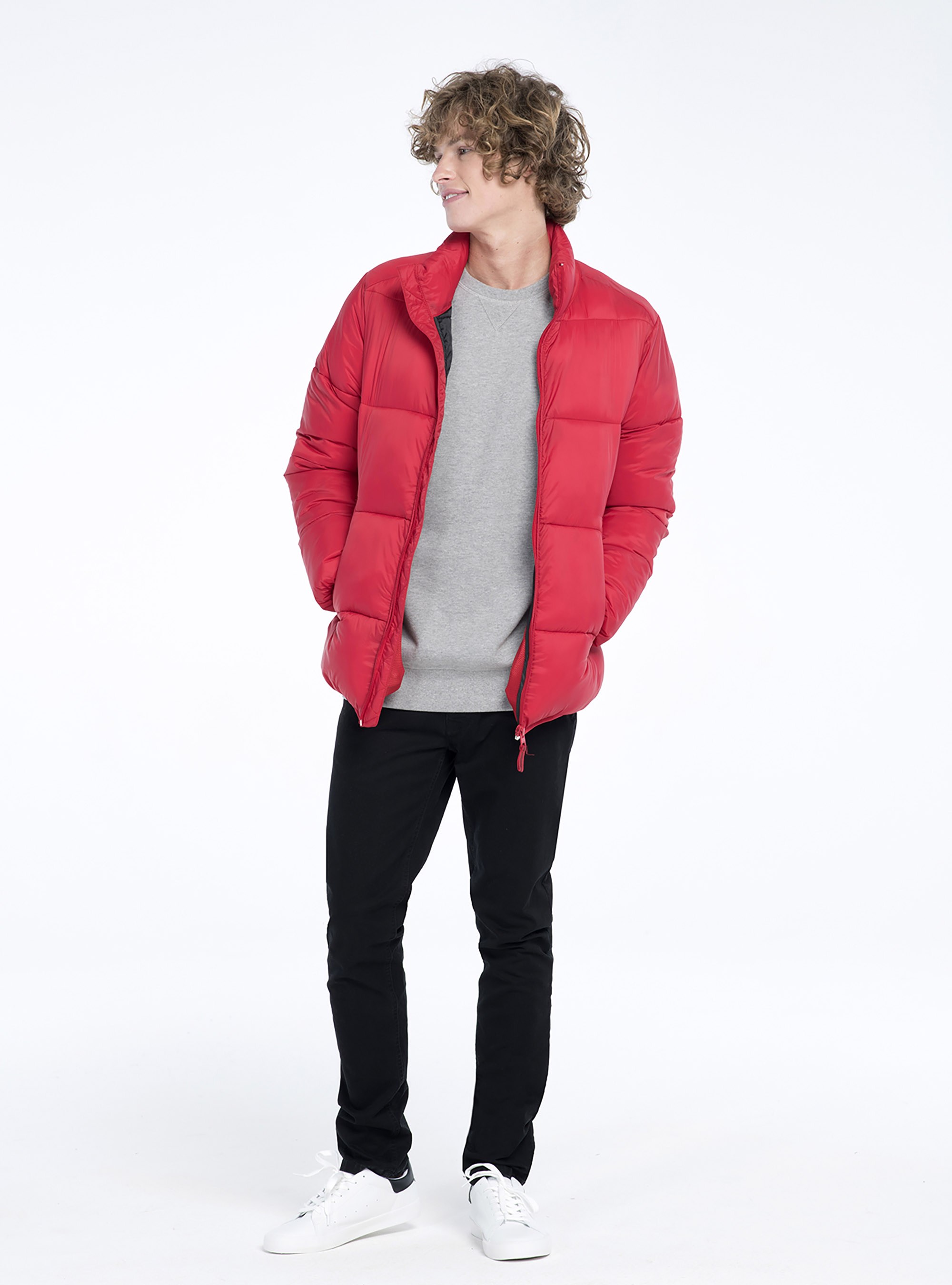 Puffy jacket, C350 RED