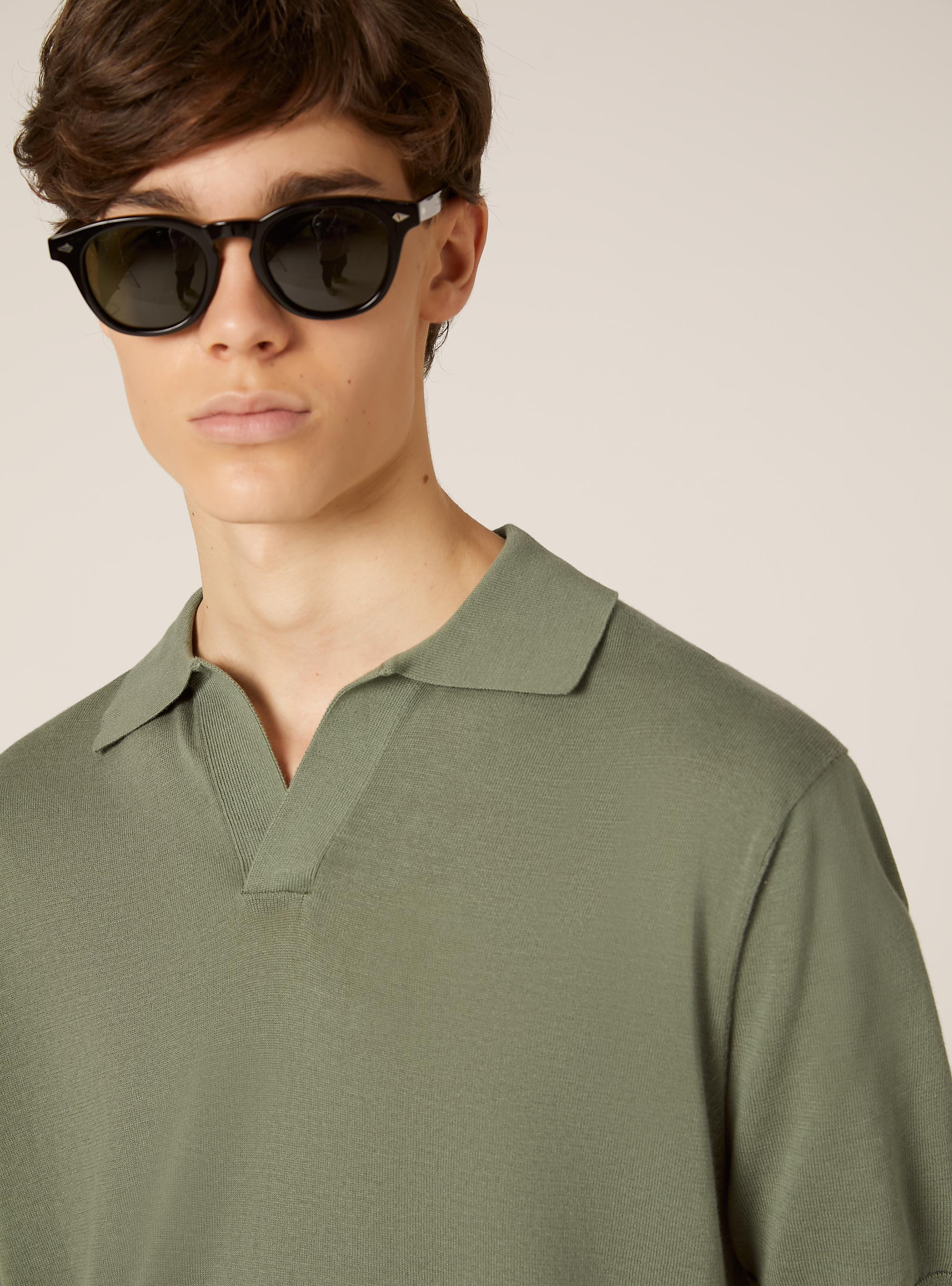 Pullover mit Polokragen, KY3 KAKY LIGHT