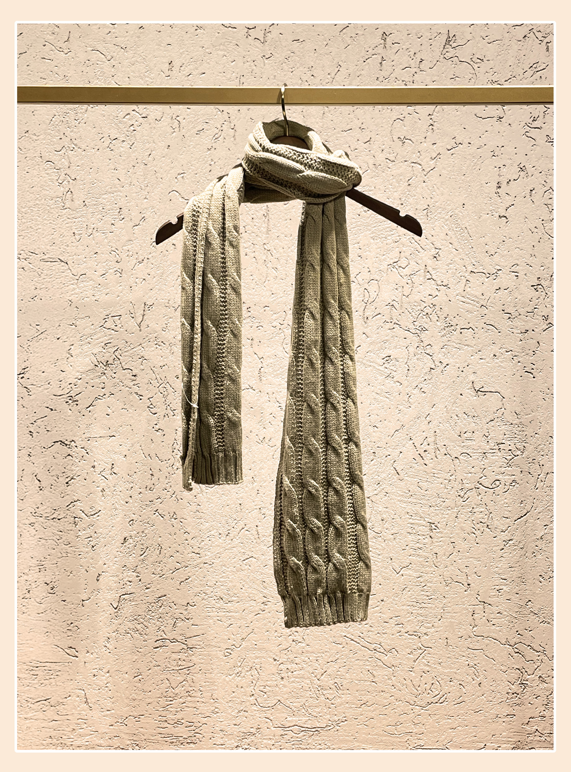 Soft touch scarf, BEIGE