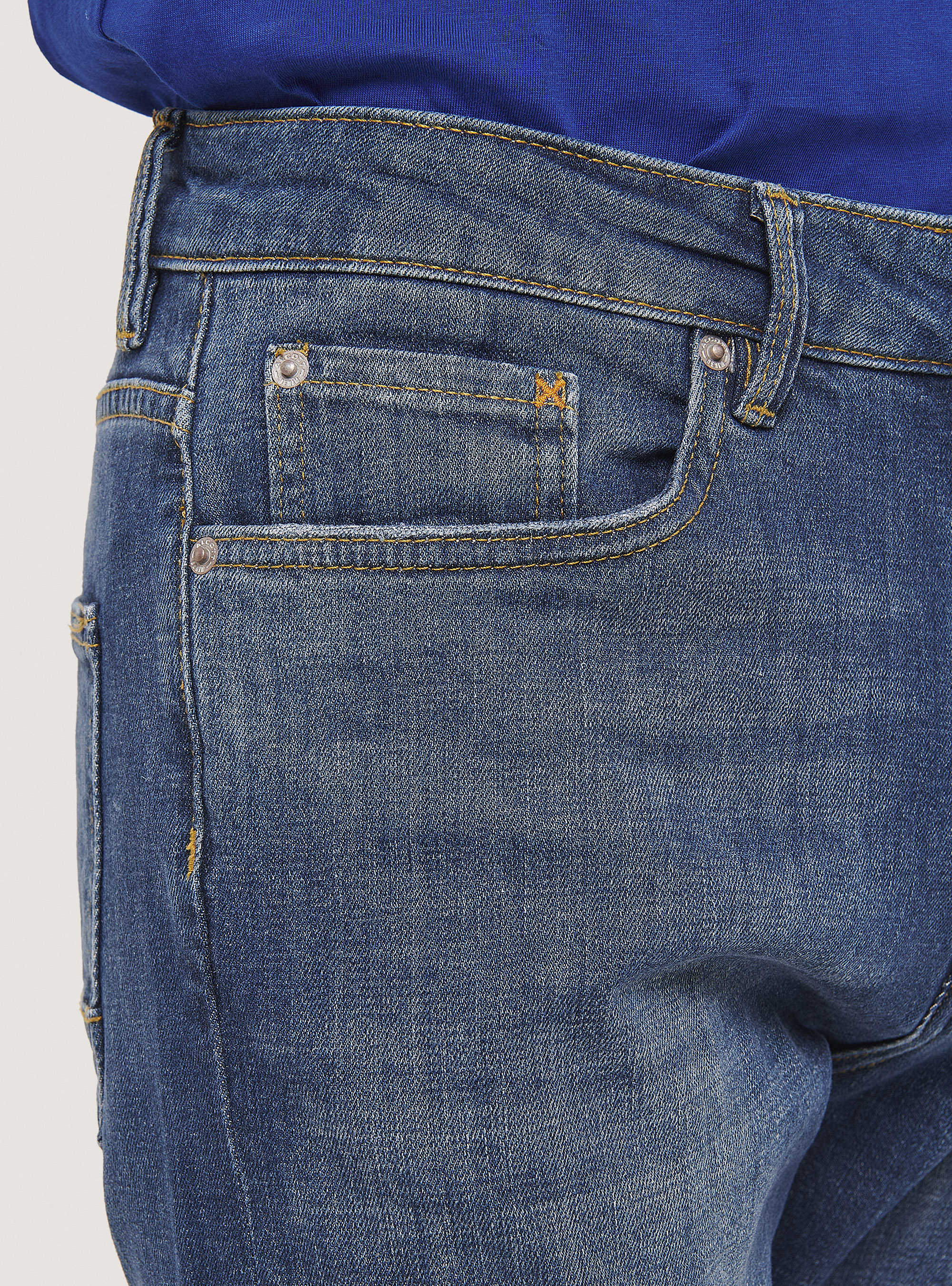 Jeans slim fit, D002 MEDIUM DARK BLUE