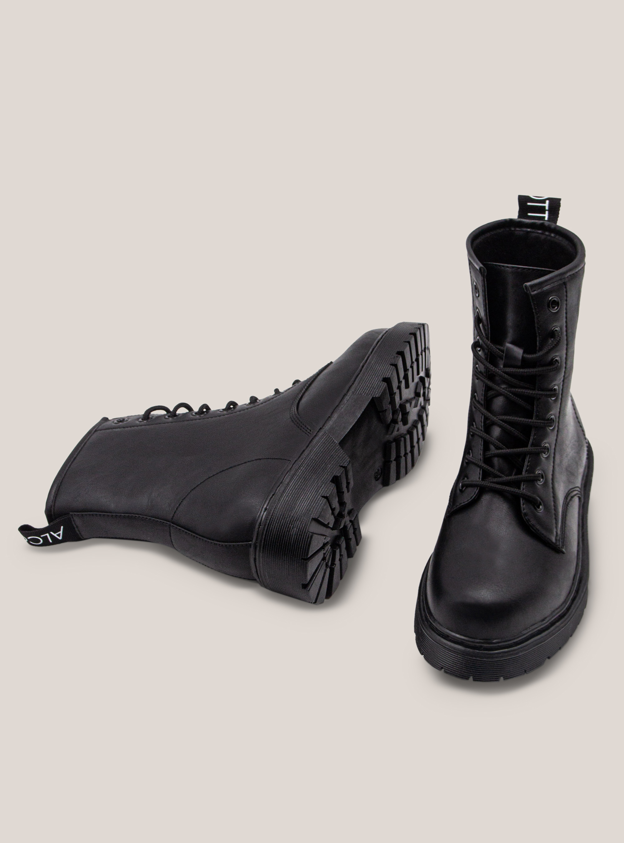 Anfibio effetto pelle tinta unita, NERO