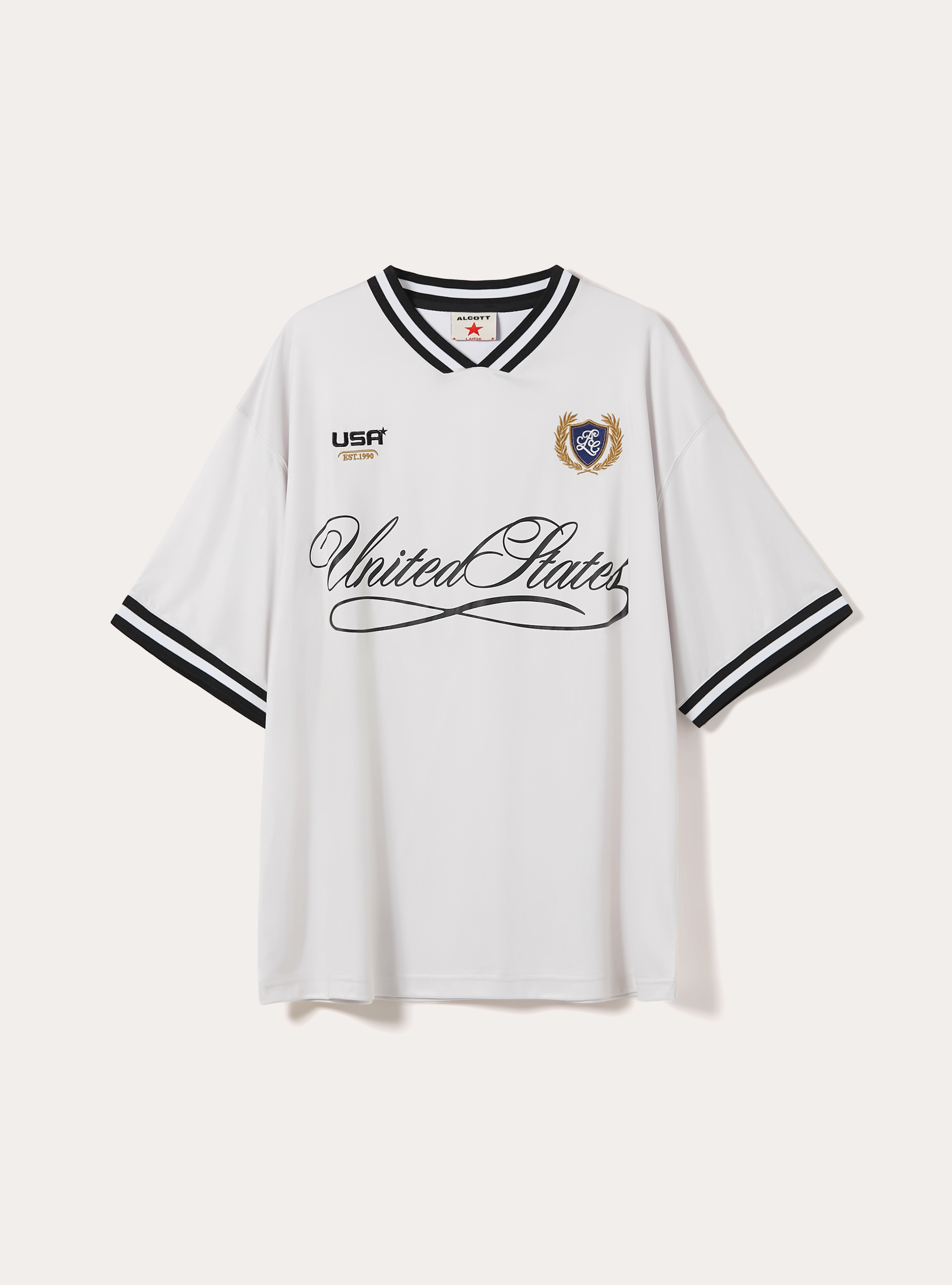 Maillot de Foot Blokecore en Tissu Technique L&eacute;ger, WH2 WHITE
