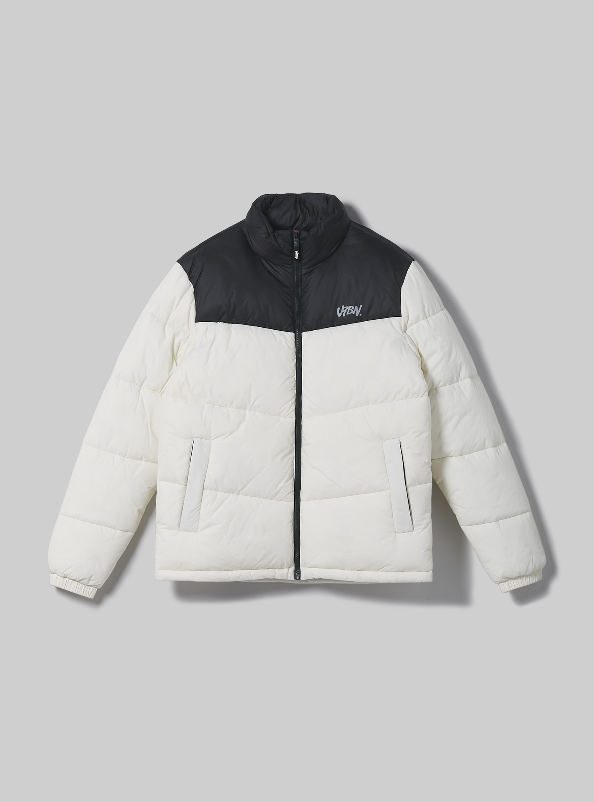 Colour block jacket, WH1 OFF WHITE