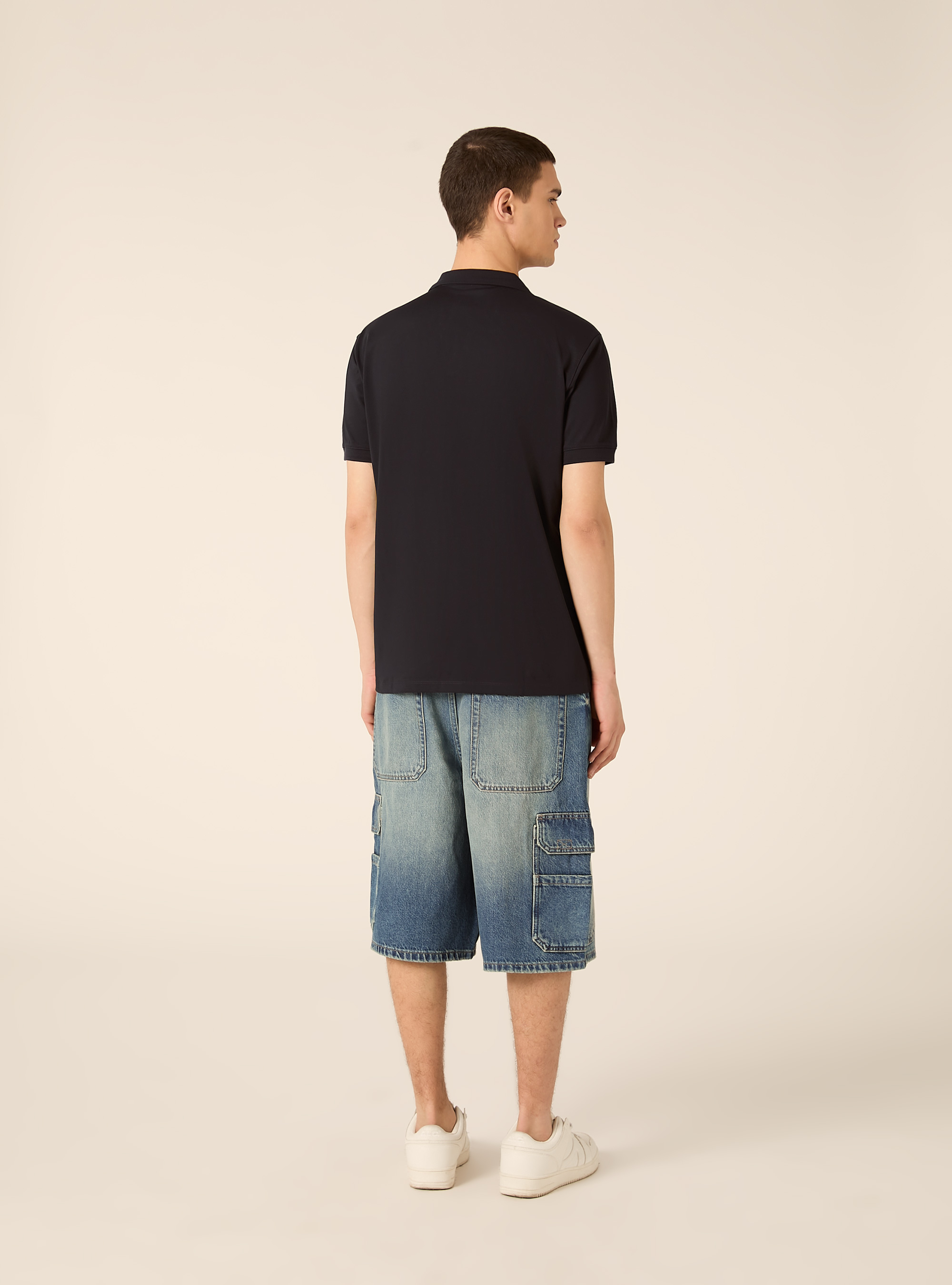 Polo AIRes en piqu&eacute; el&aacute;stico, NA1 NAVY DARK