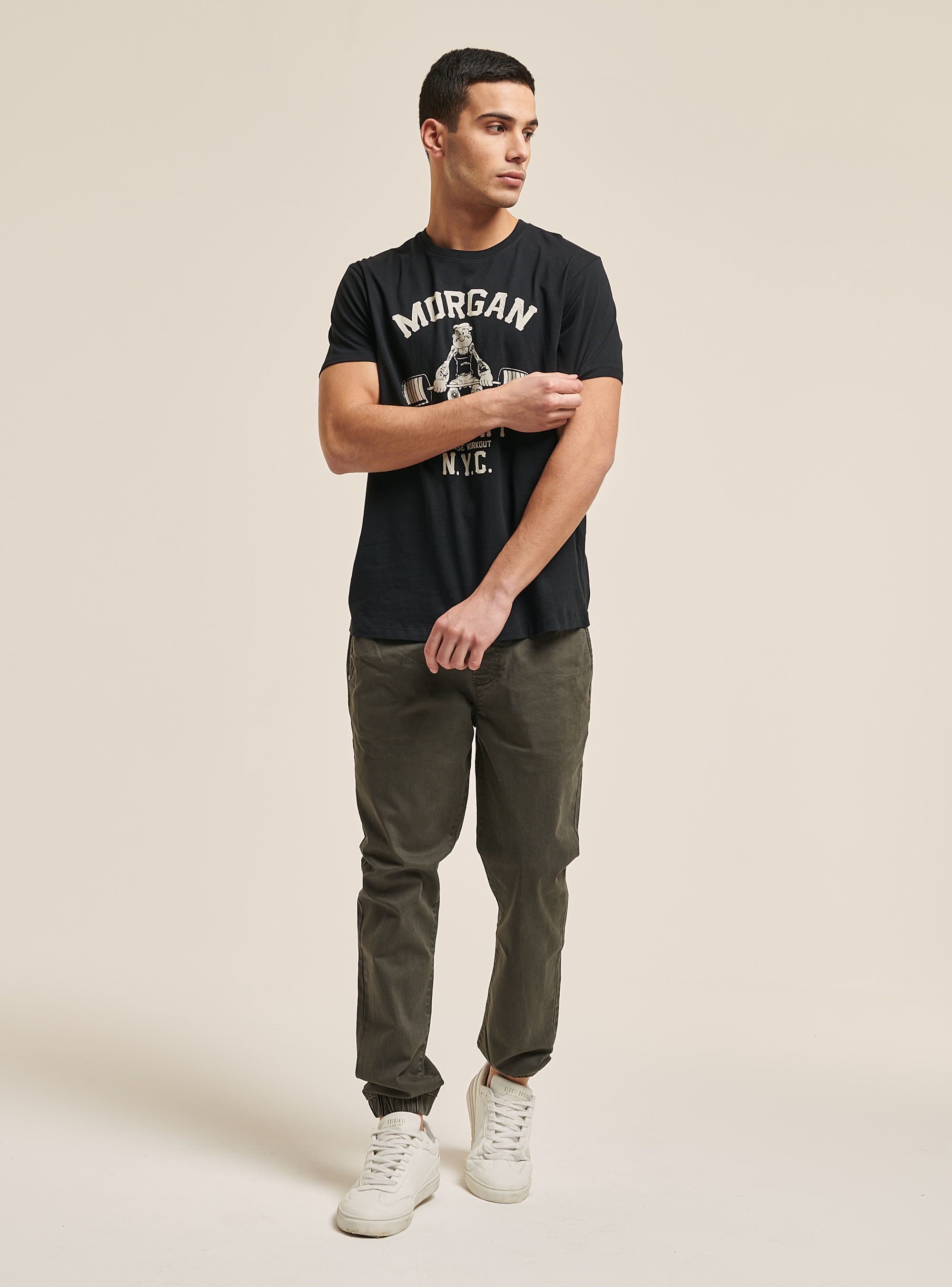 Maglietta Popeye / Alcott, NERO