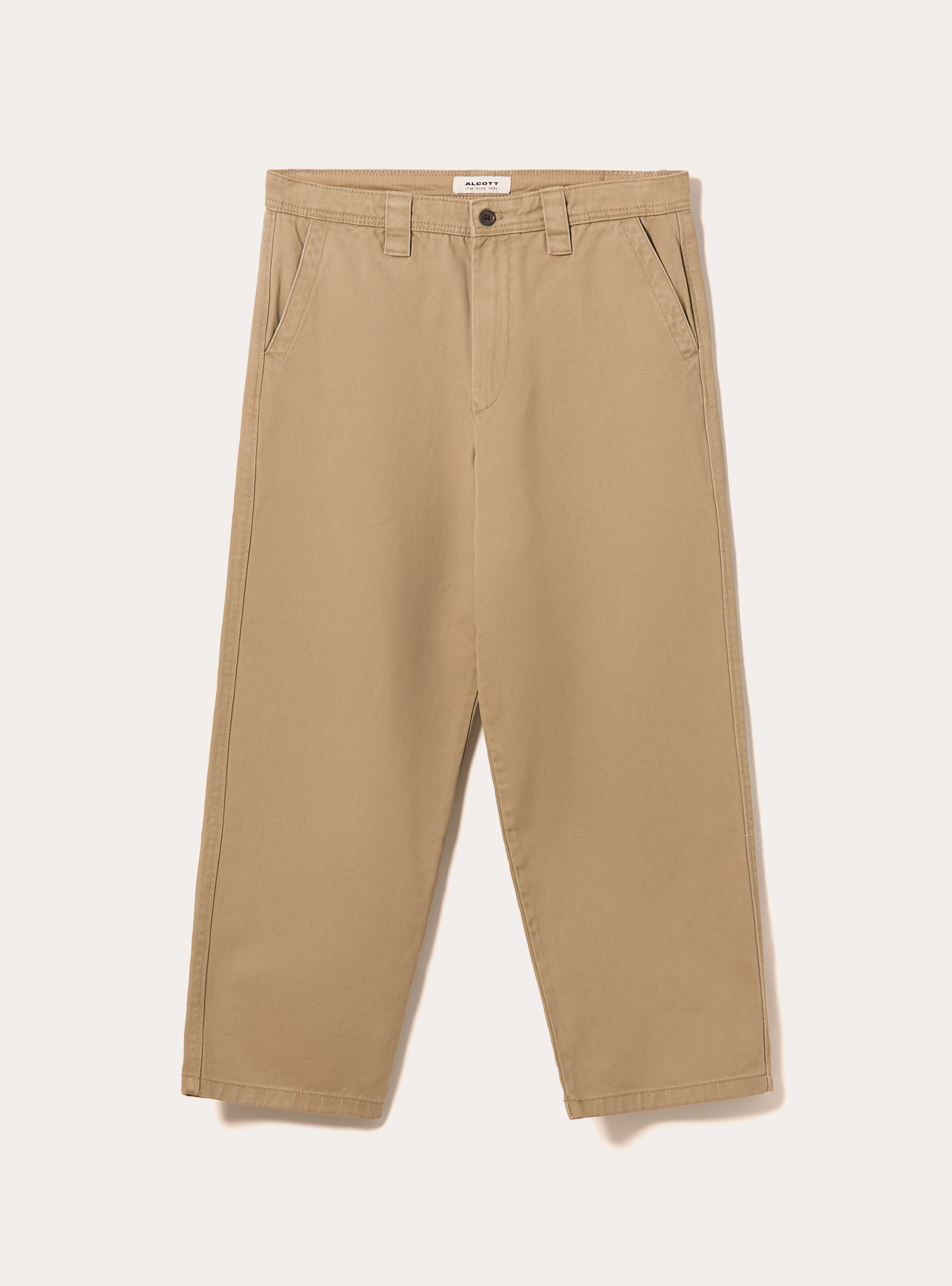 Chino in twill, BG1 BEIGE DARK