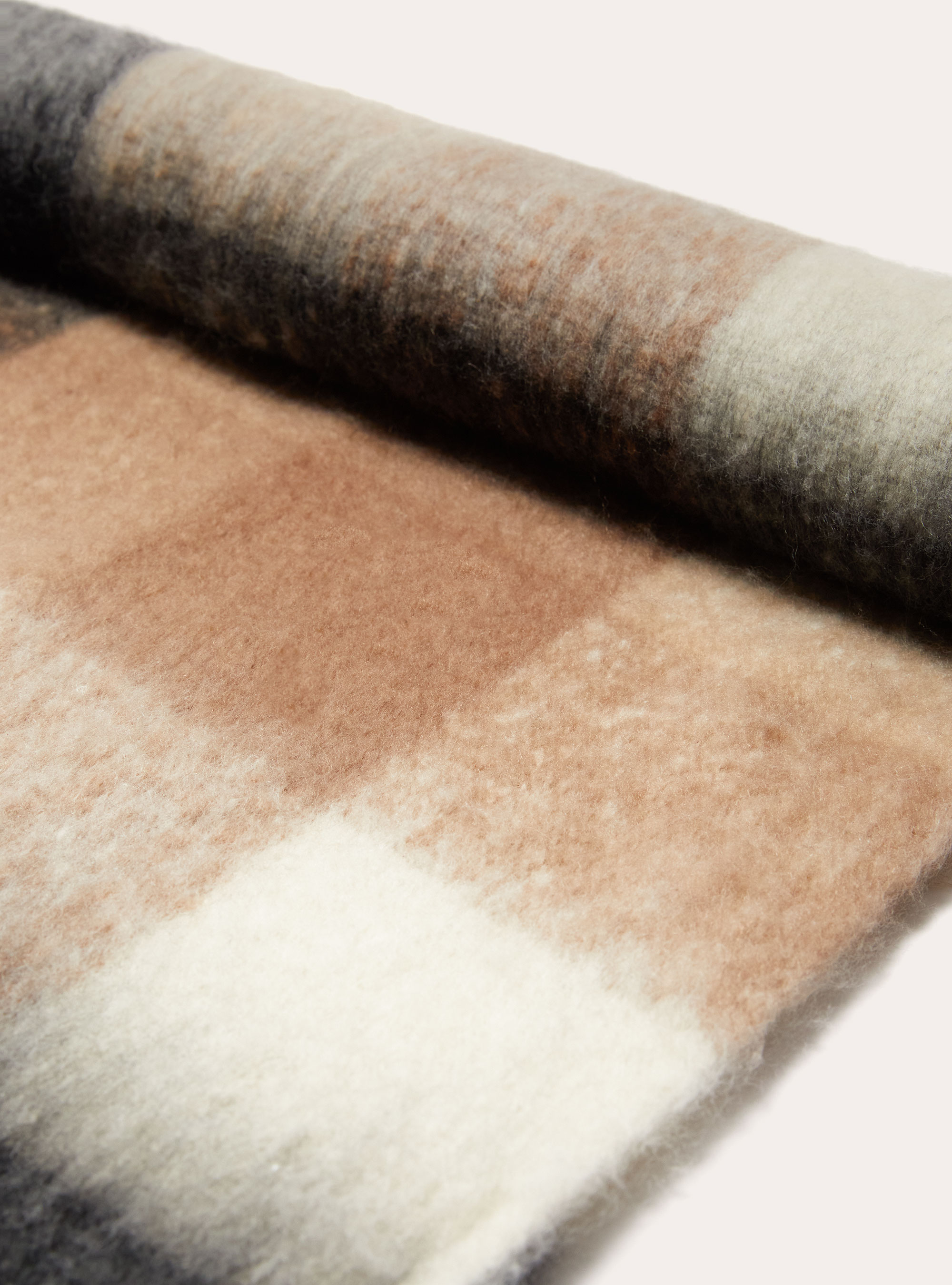 Sciarpa basic con quadri, TB2 TOBACCO MEDIUM