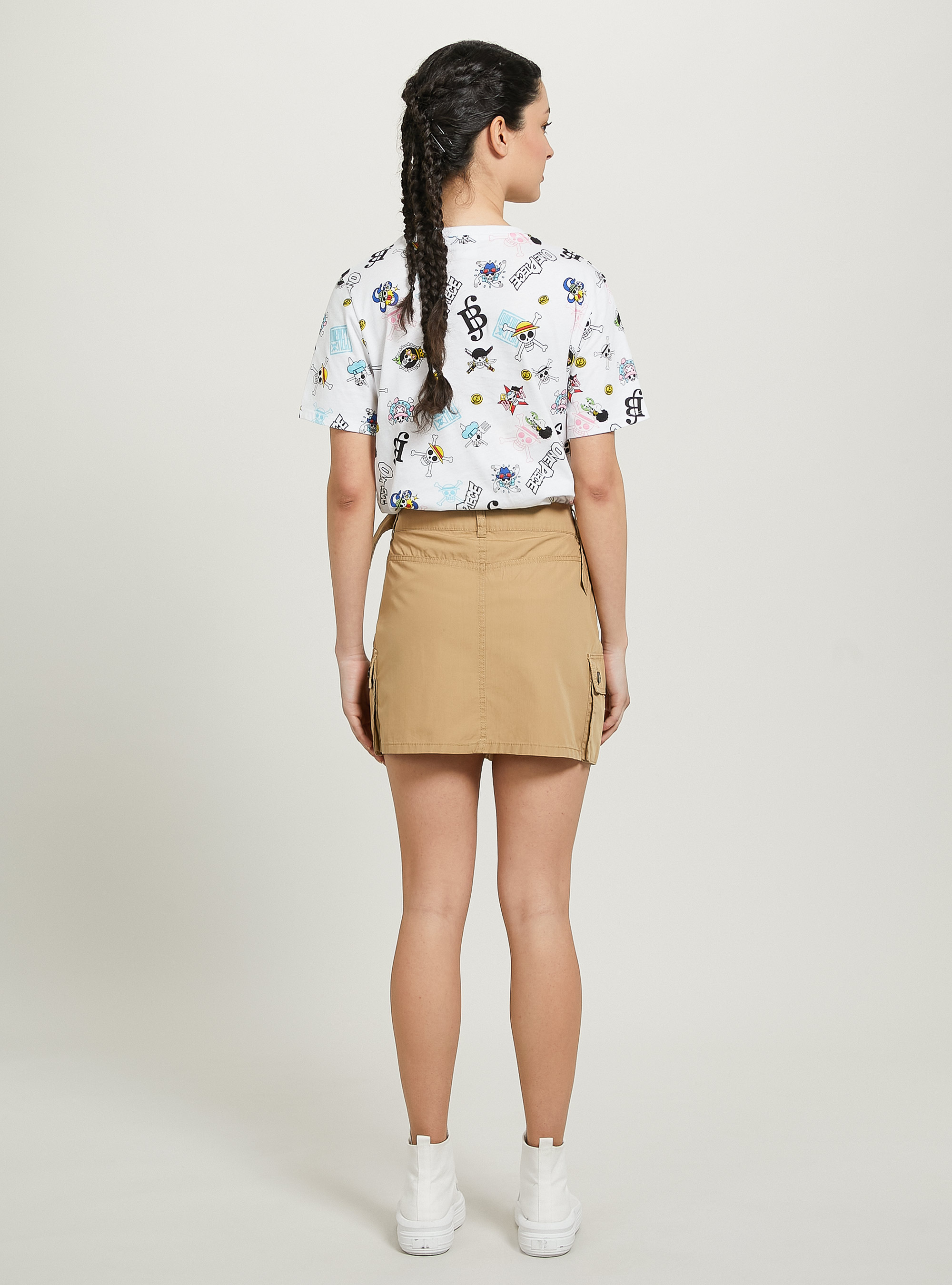 One Piece / Alcott all over T-shirt, WH3 WHITE