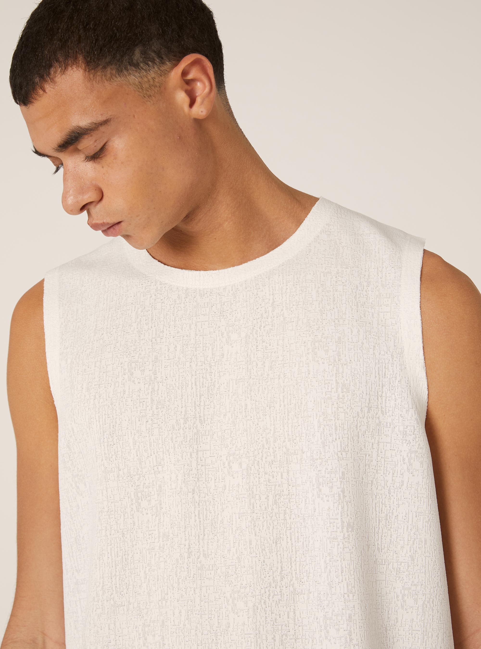 D&eacute;bardeur textur&eacute;, WH1 OFF WHITE