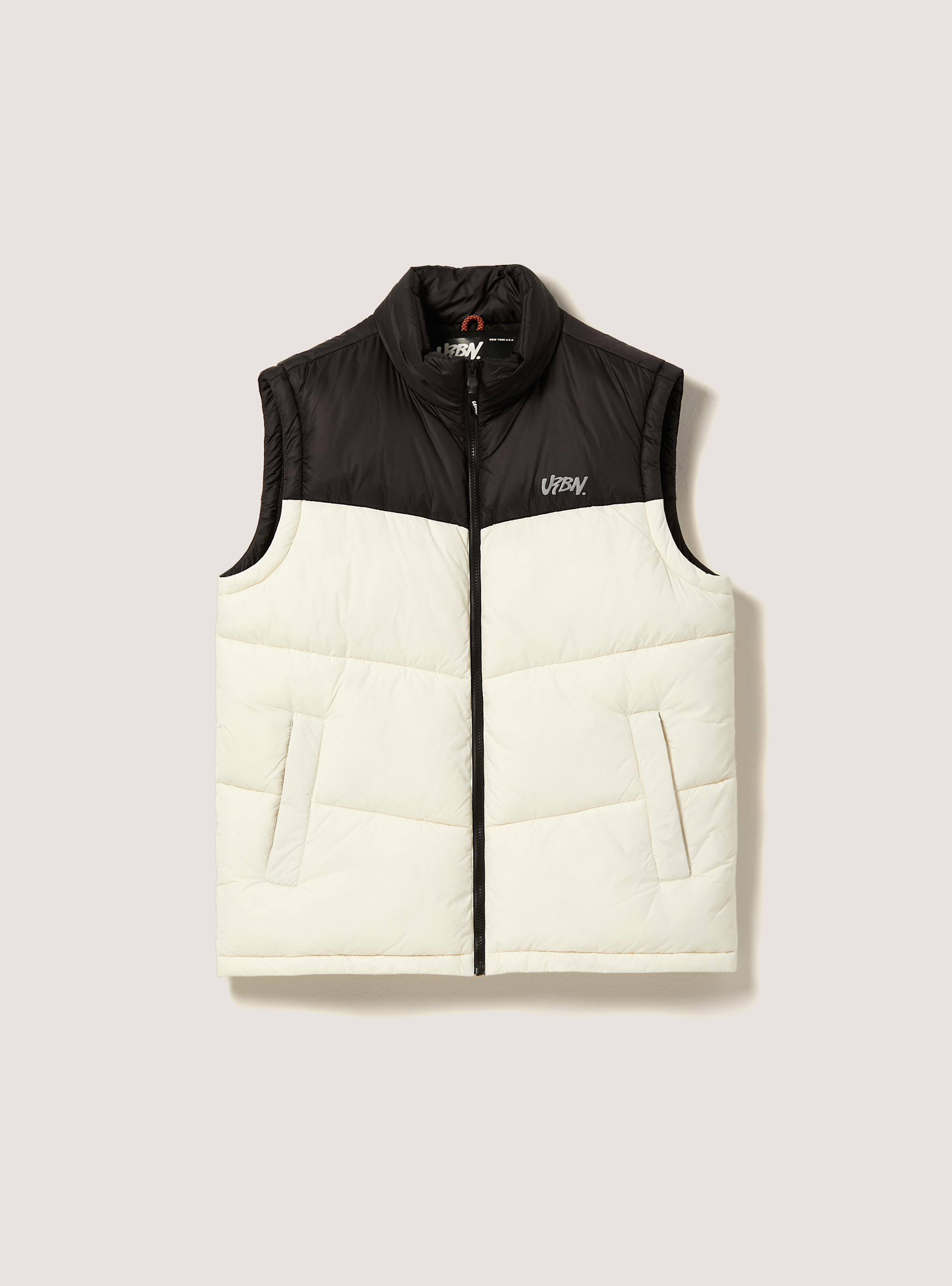 Colour block sleeveless with print, WH1 OFF WHITE