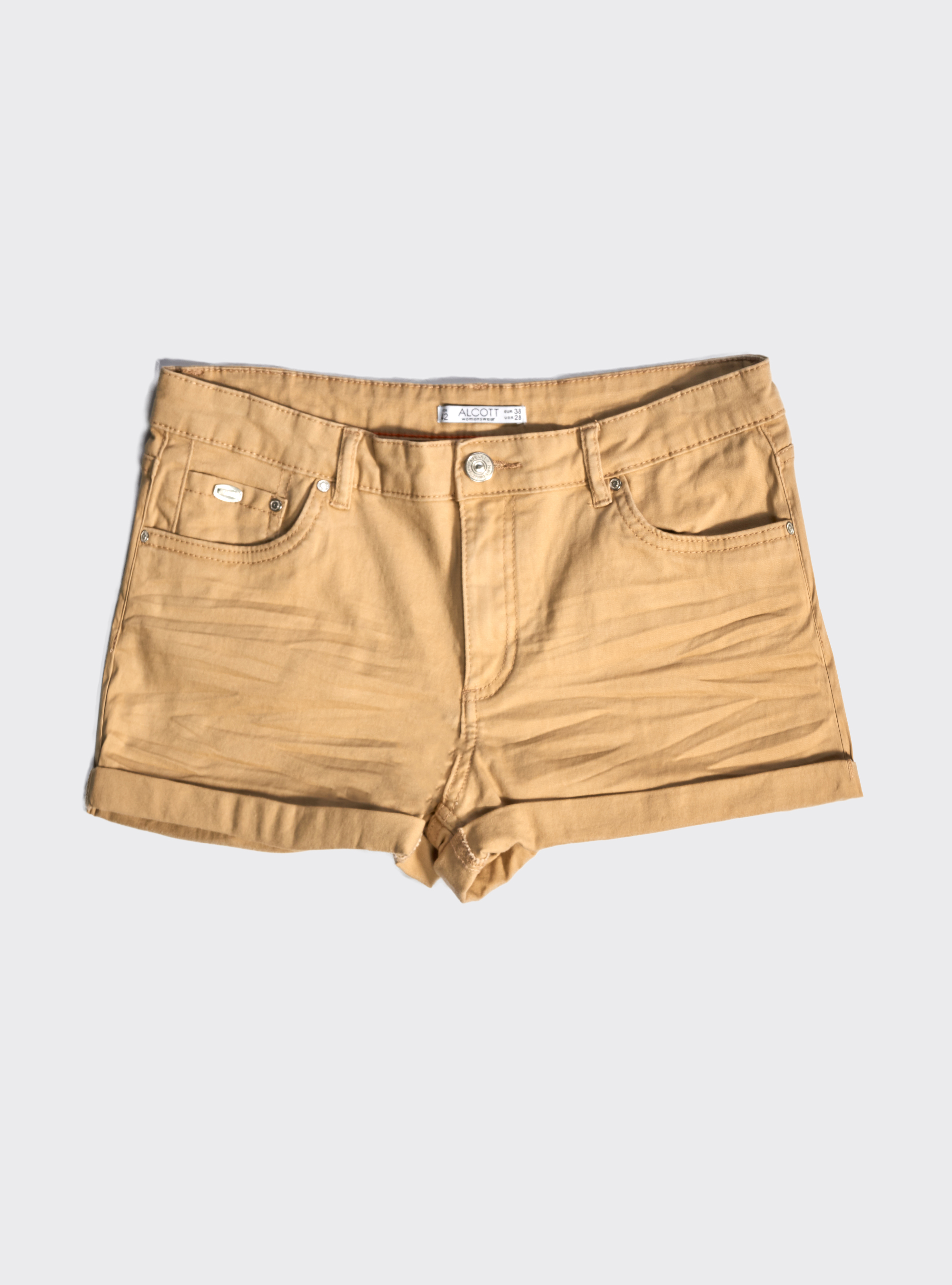 Shorts avec revers, C581 BEIGE