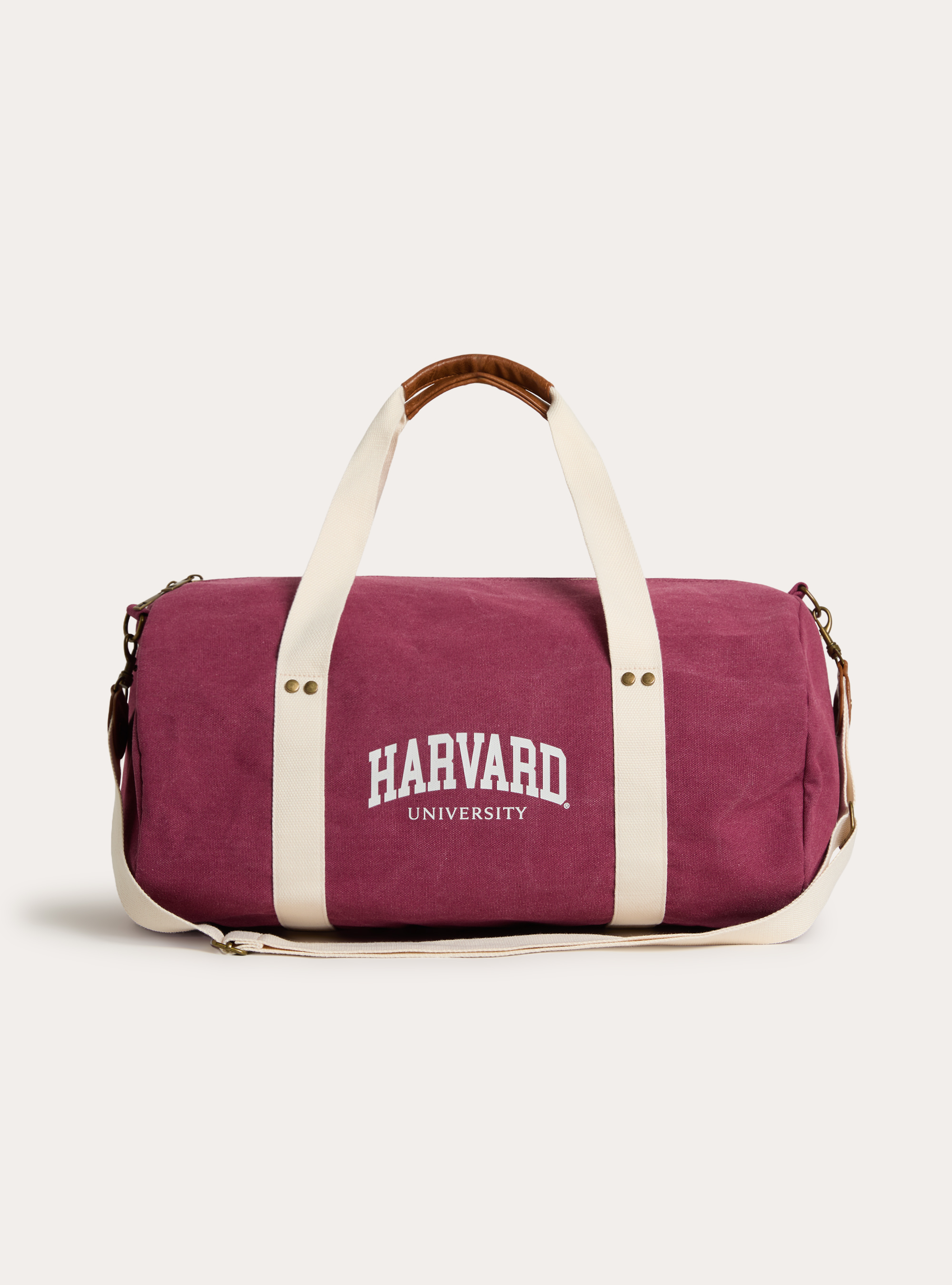 Sac de voyage en toile avec imprime Harvard / Alcott, BO1 BORDEAUX DARK
