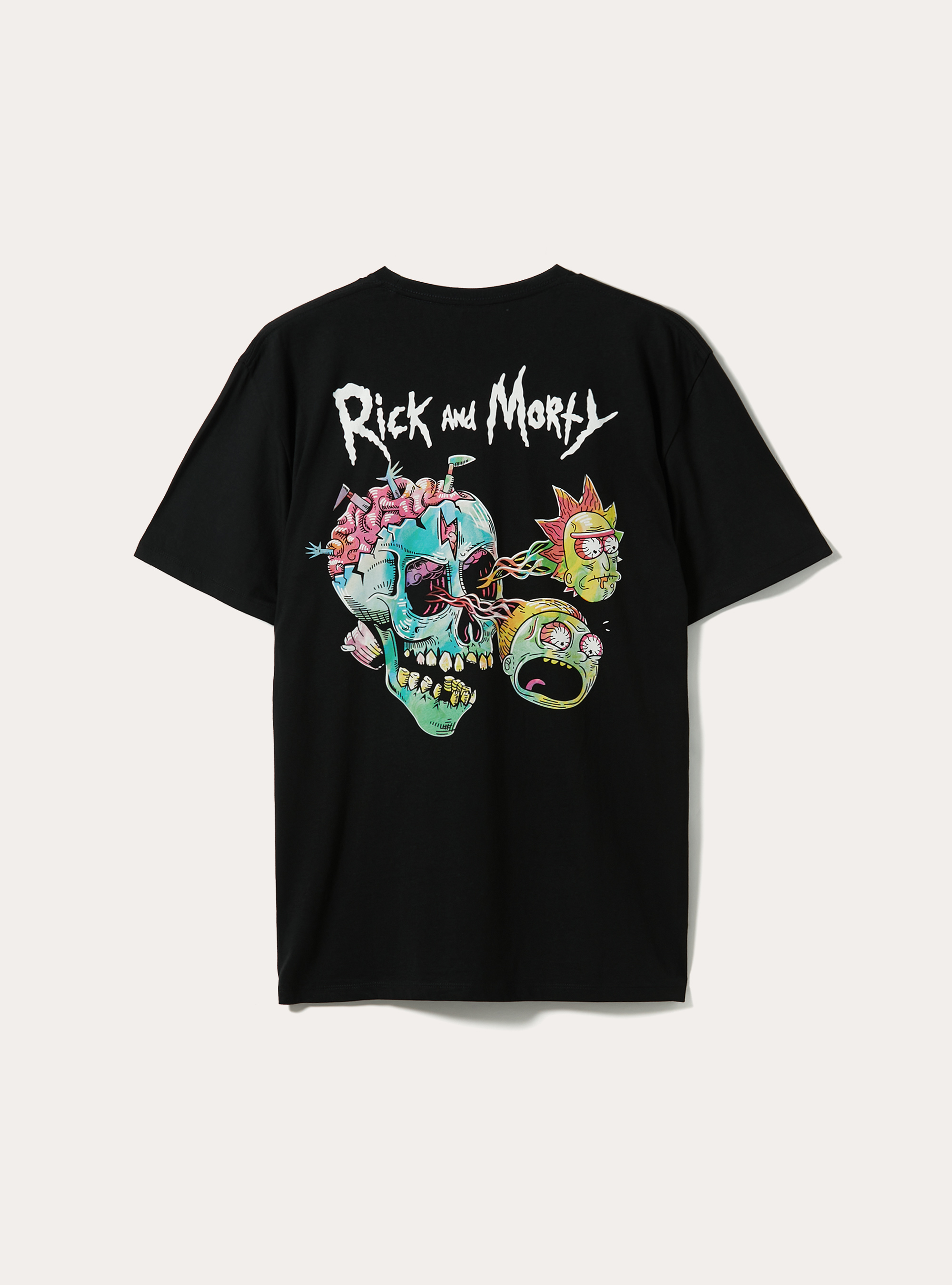 T-shirt rick and morty, NERO