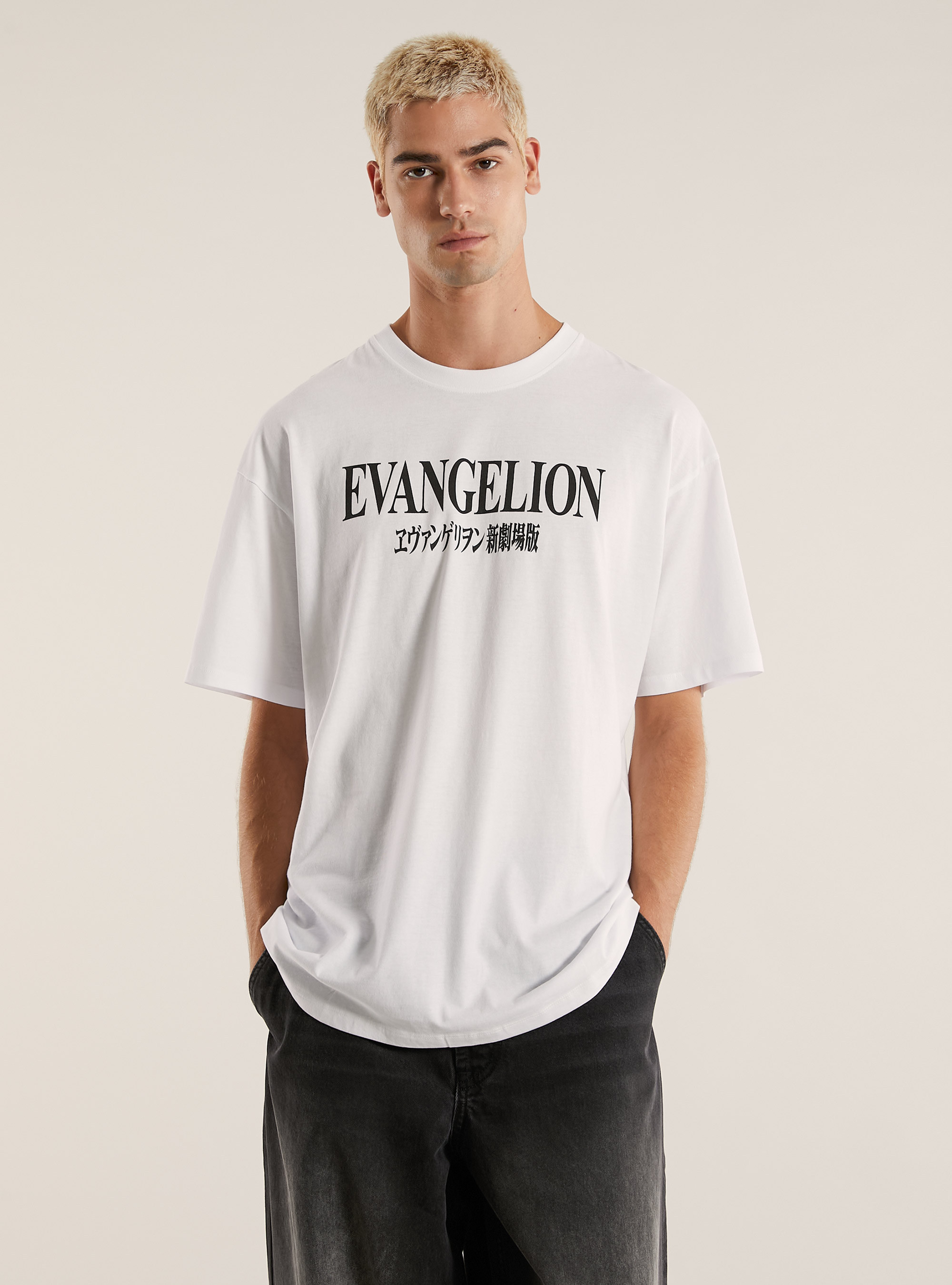 Camiseta Evangelion / Alcott, WH3 WHITE