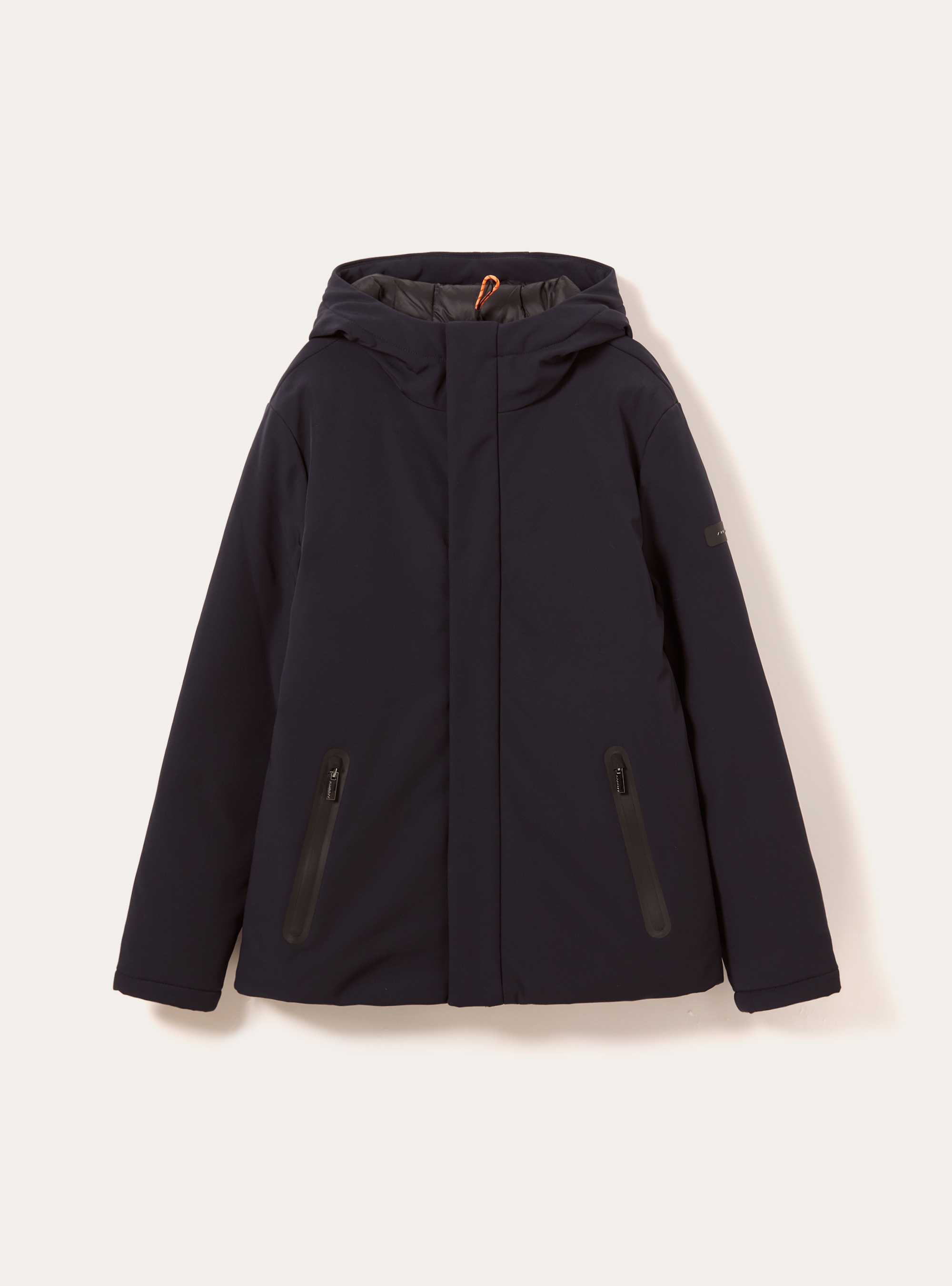Giubbino con cappuccio e zip impermeabili, NA1 NAVY DARK