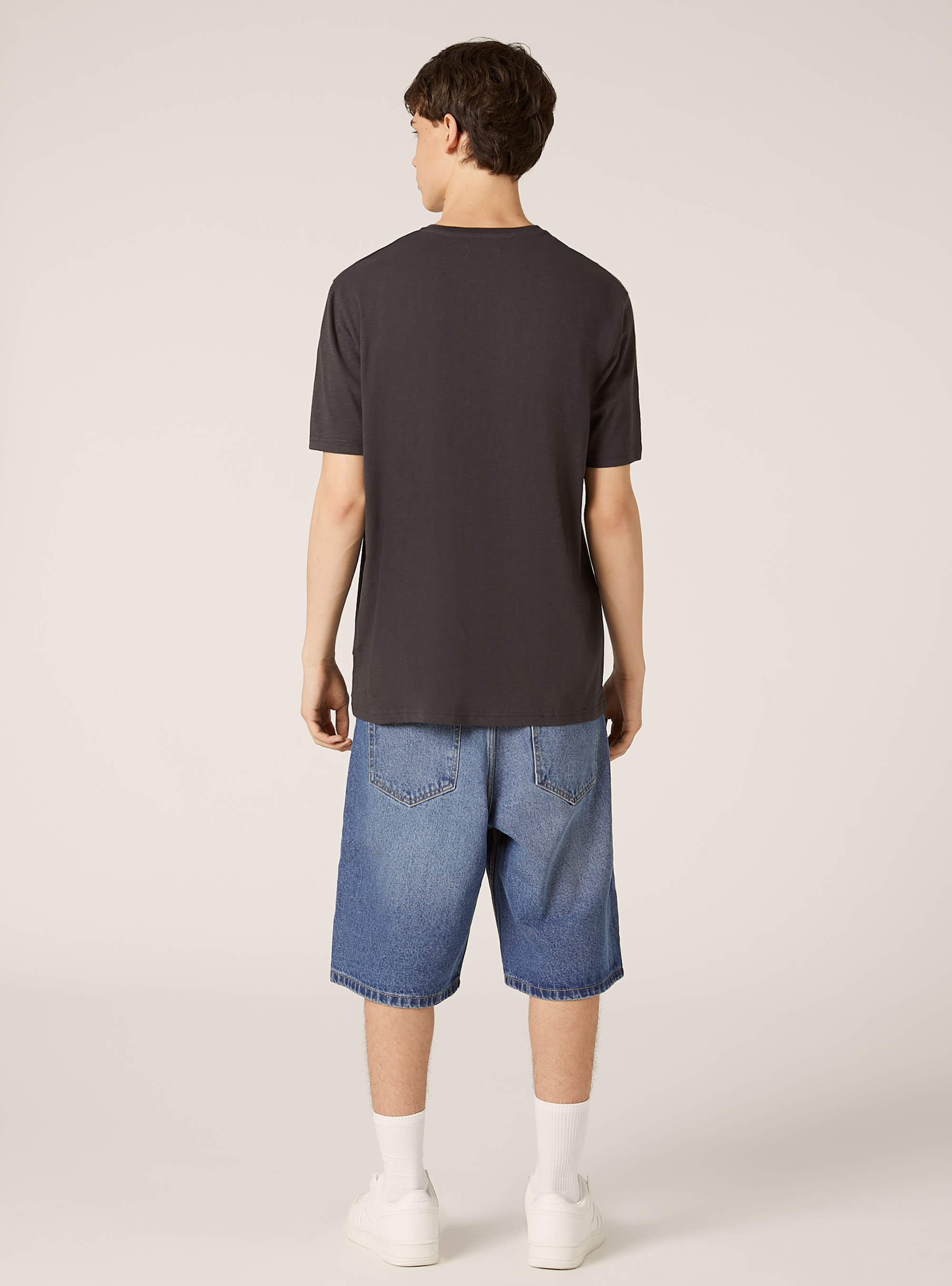 Cotton seraphim t-shirt, BK3 BLACK CHARCOAL