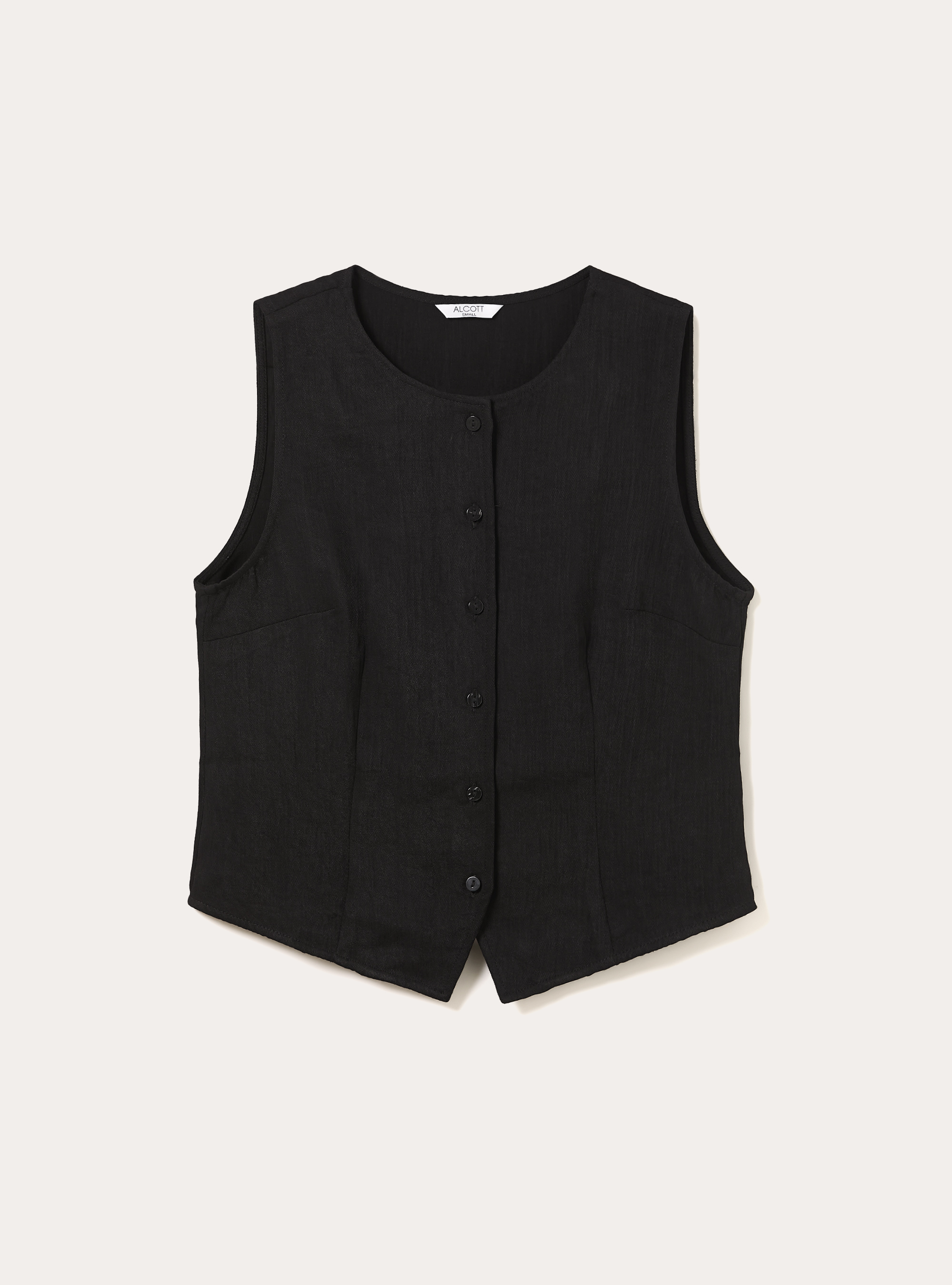 Chaleco de sastrer&iacute;a con textura, BK1 BLACK