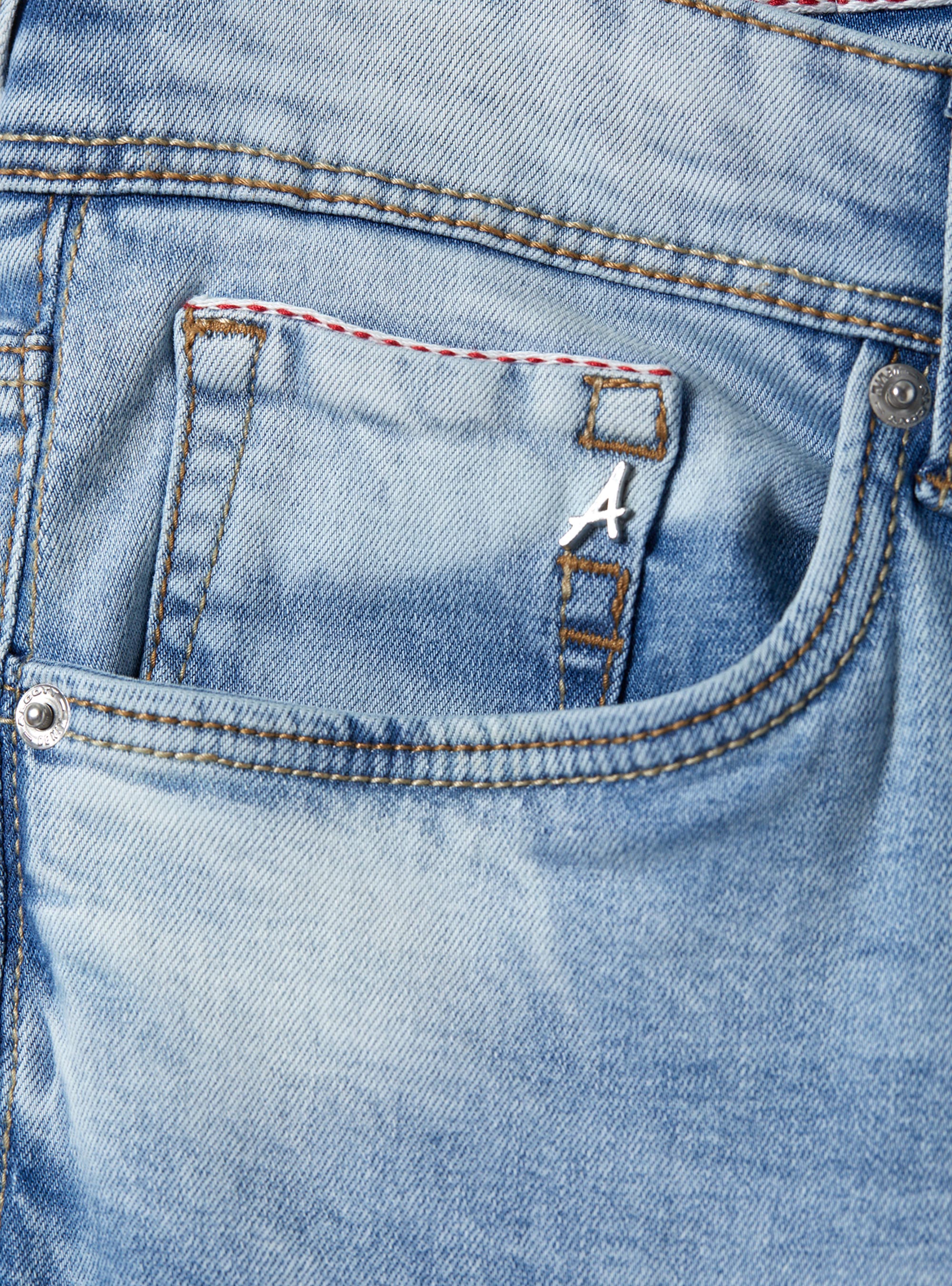 Skinny fit jeans in stretch denim, D006 AZURE