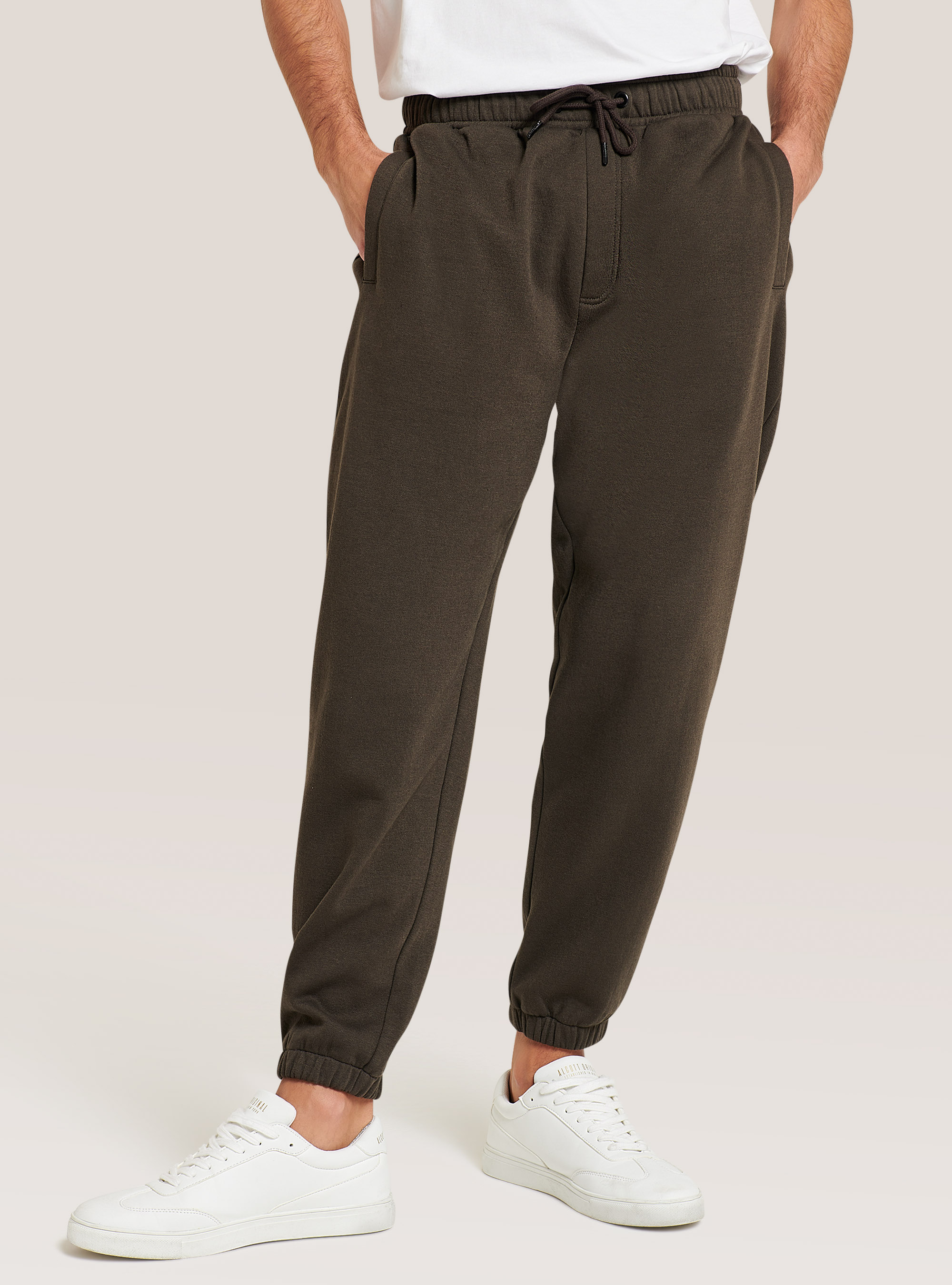 Basic cotton jogger trousers, C0569 FANGO