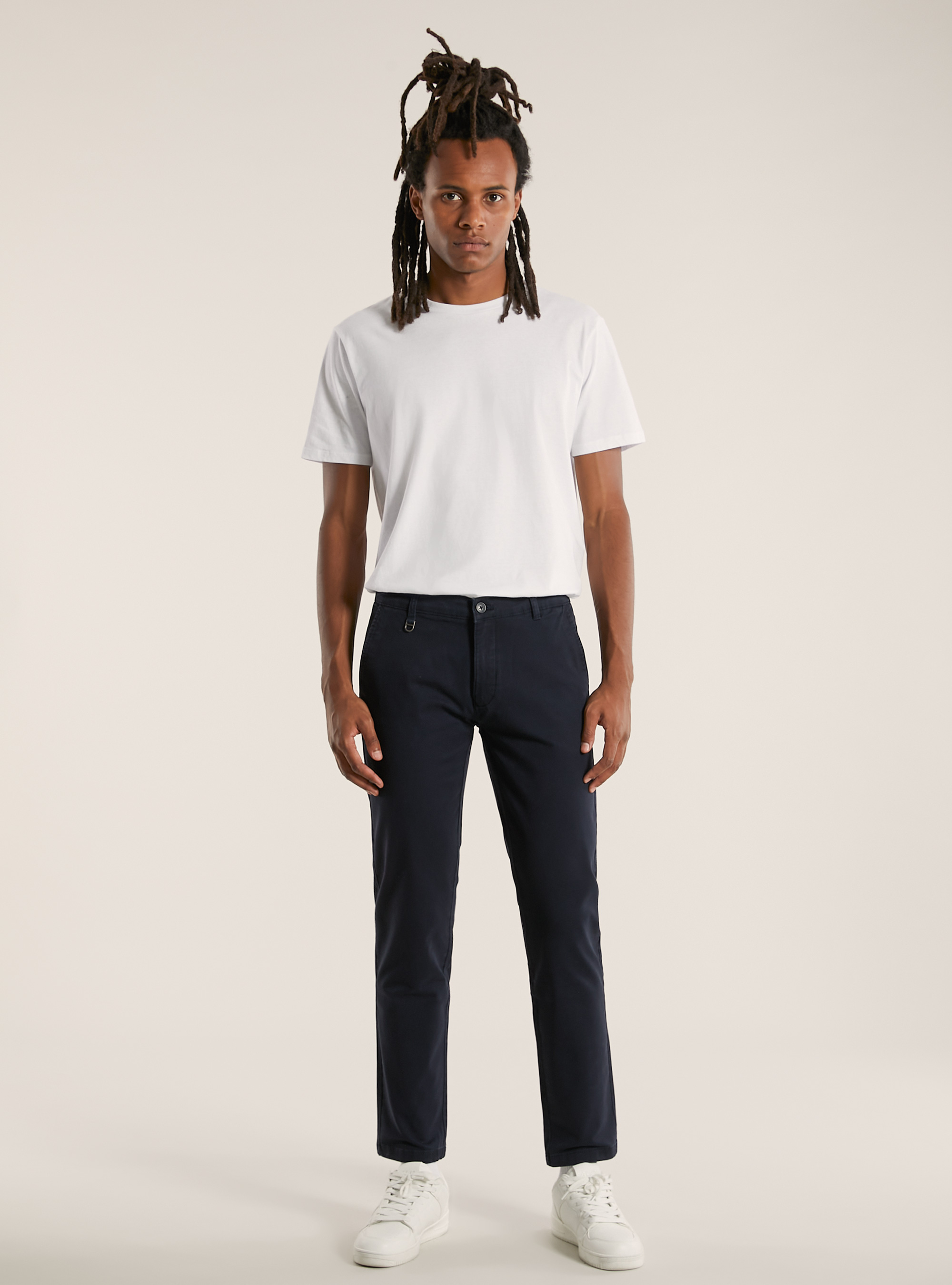 Skinny fit stretch twill chinos, NA1 NAVY DARK