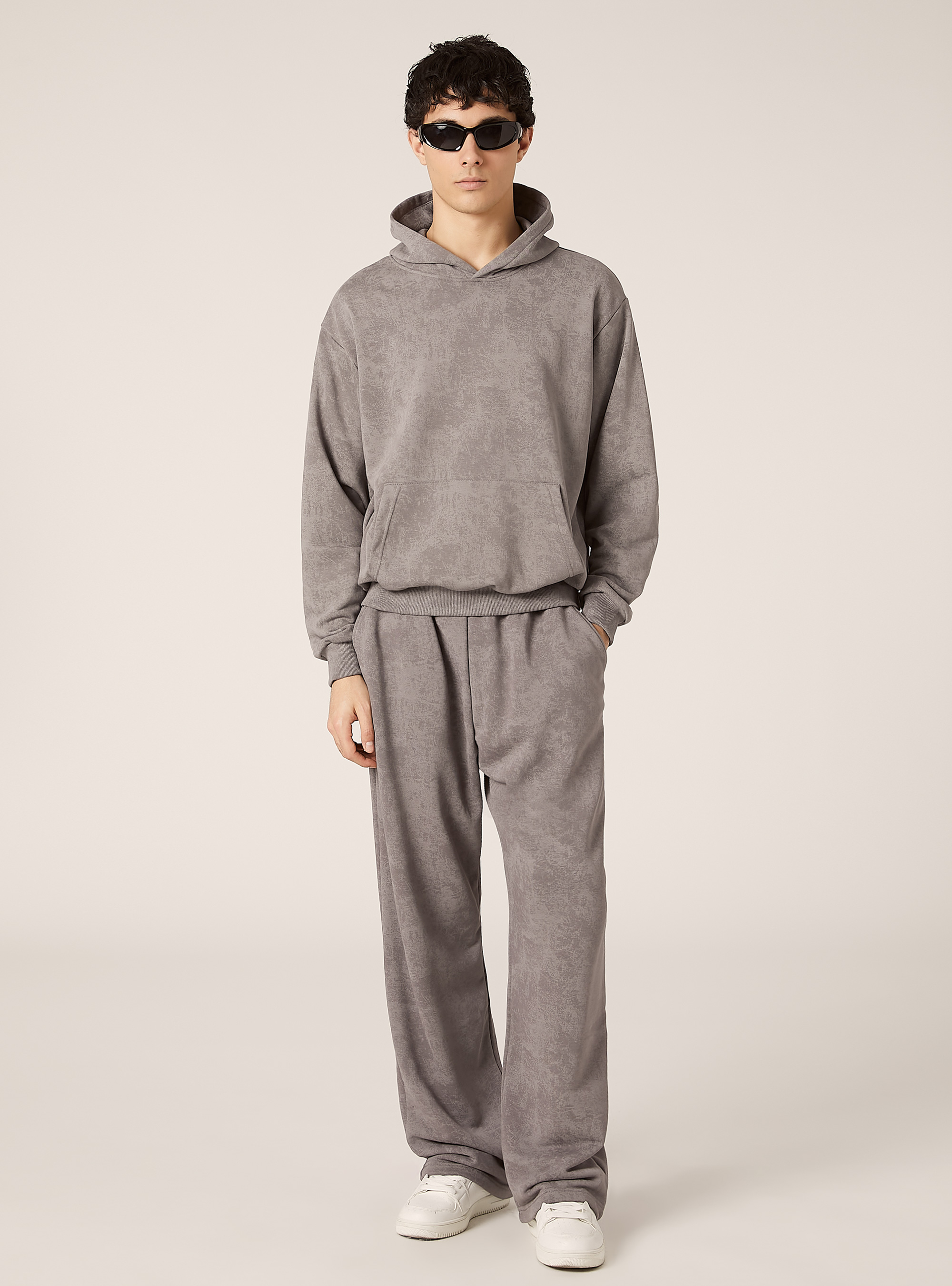 Sweat boxy marbré, GY2 GREY MEDIUM