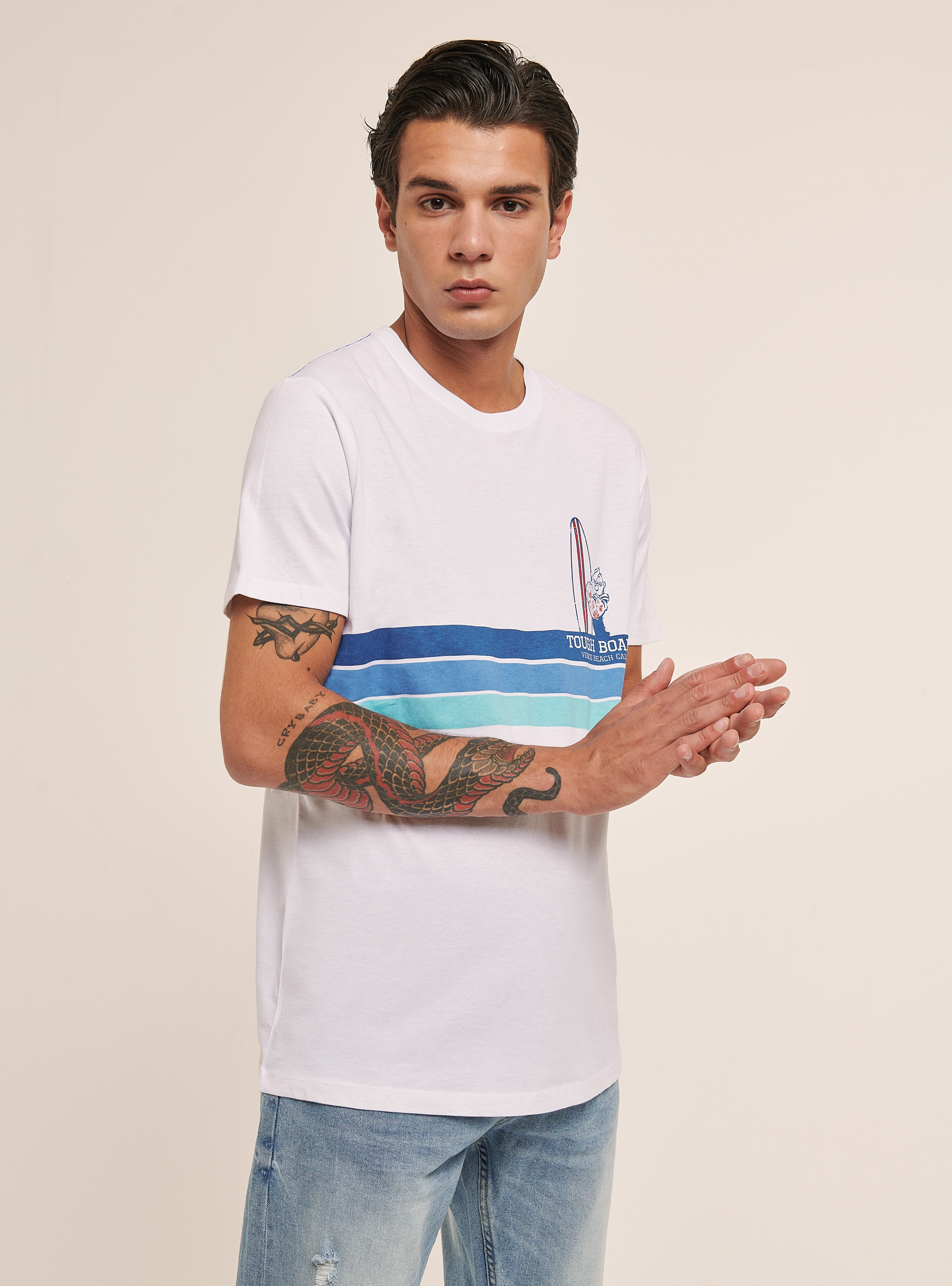 Popeye x Alcott T-shirt, WHITE