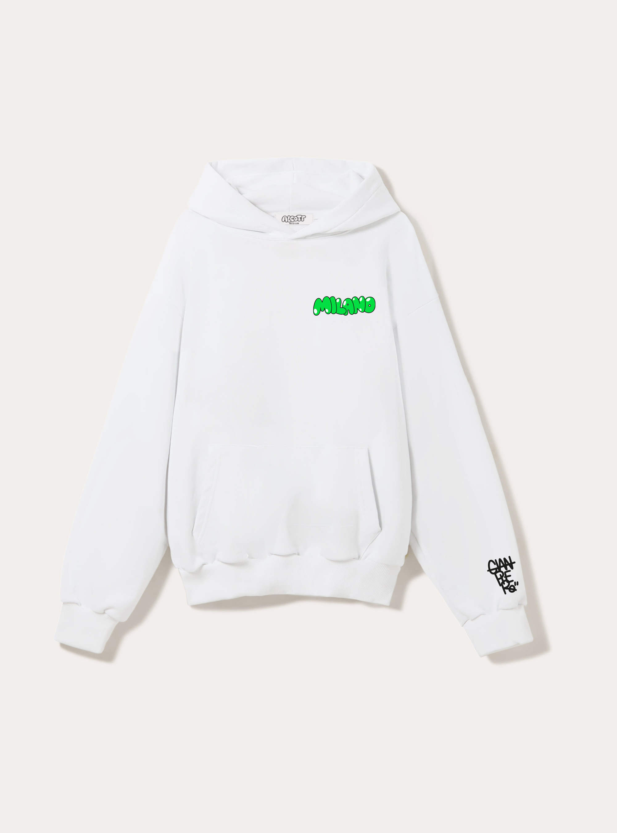 Sweat-shirt Gianpiero D'Alessandro x Alcott, WH2 WHITE