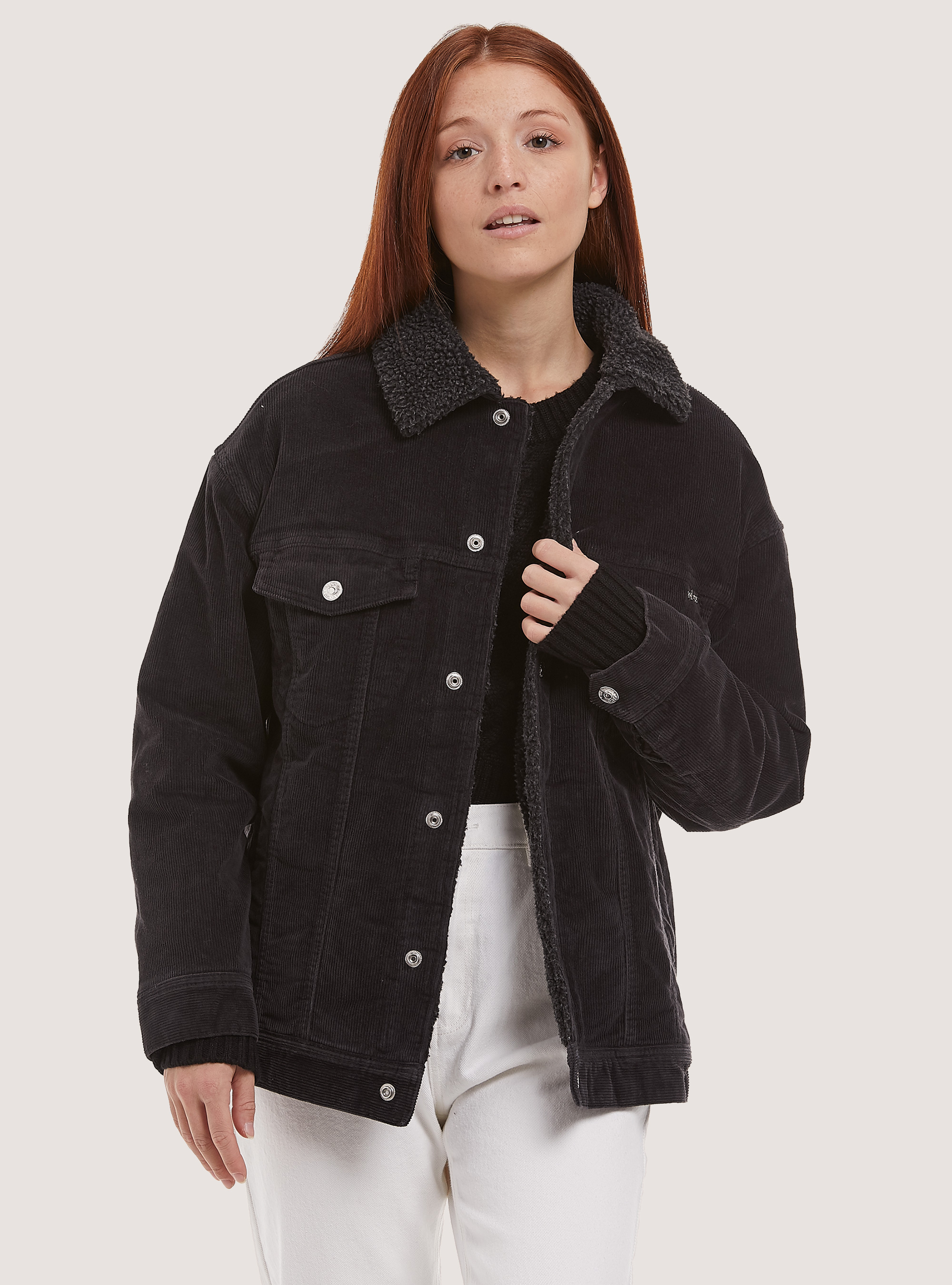 Truker jacket with teddy inside | Alcott | Women's Jackets