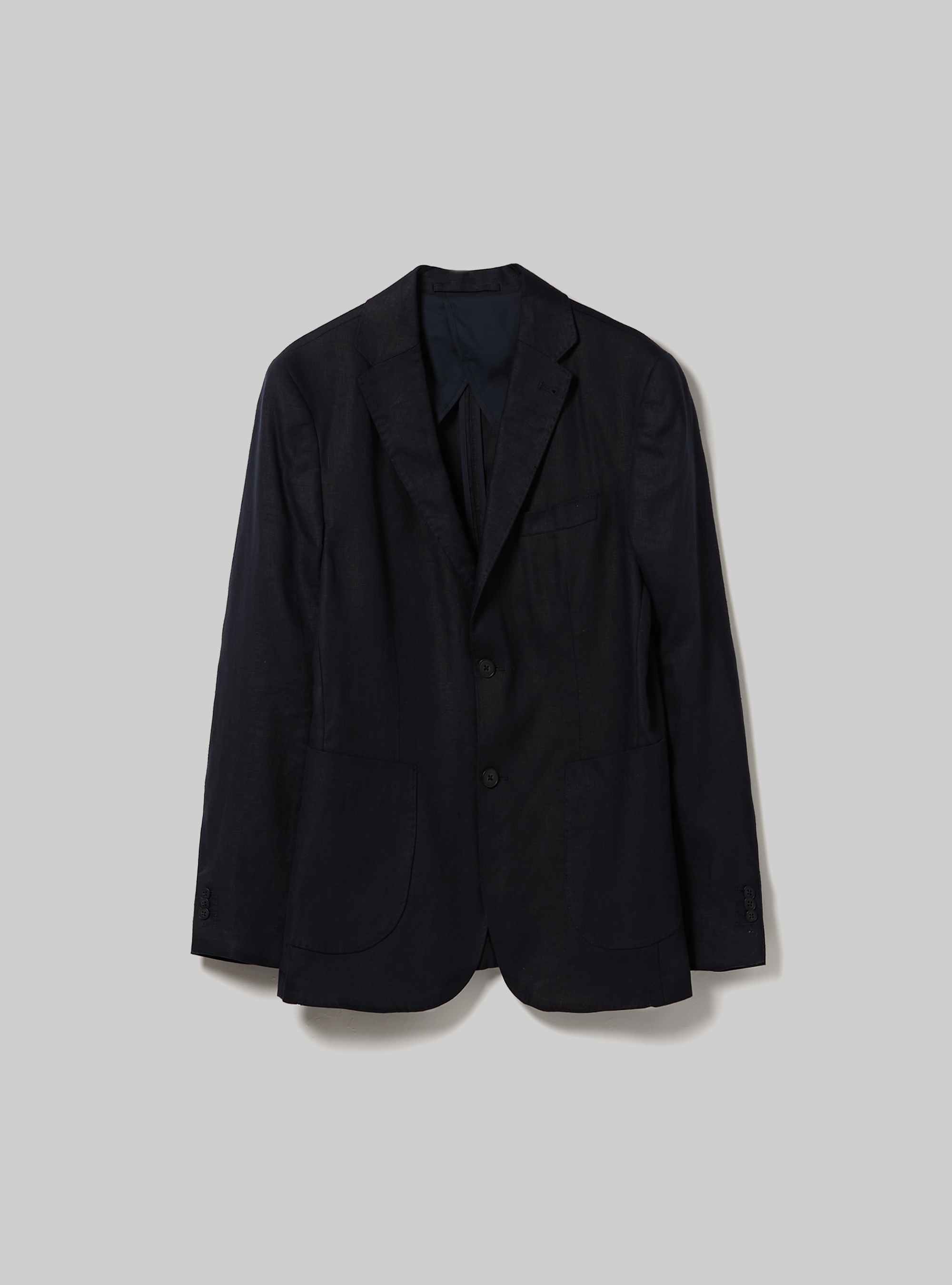Pure linen jacket, NA1 NAVY DARK