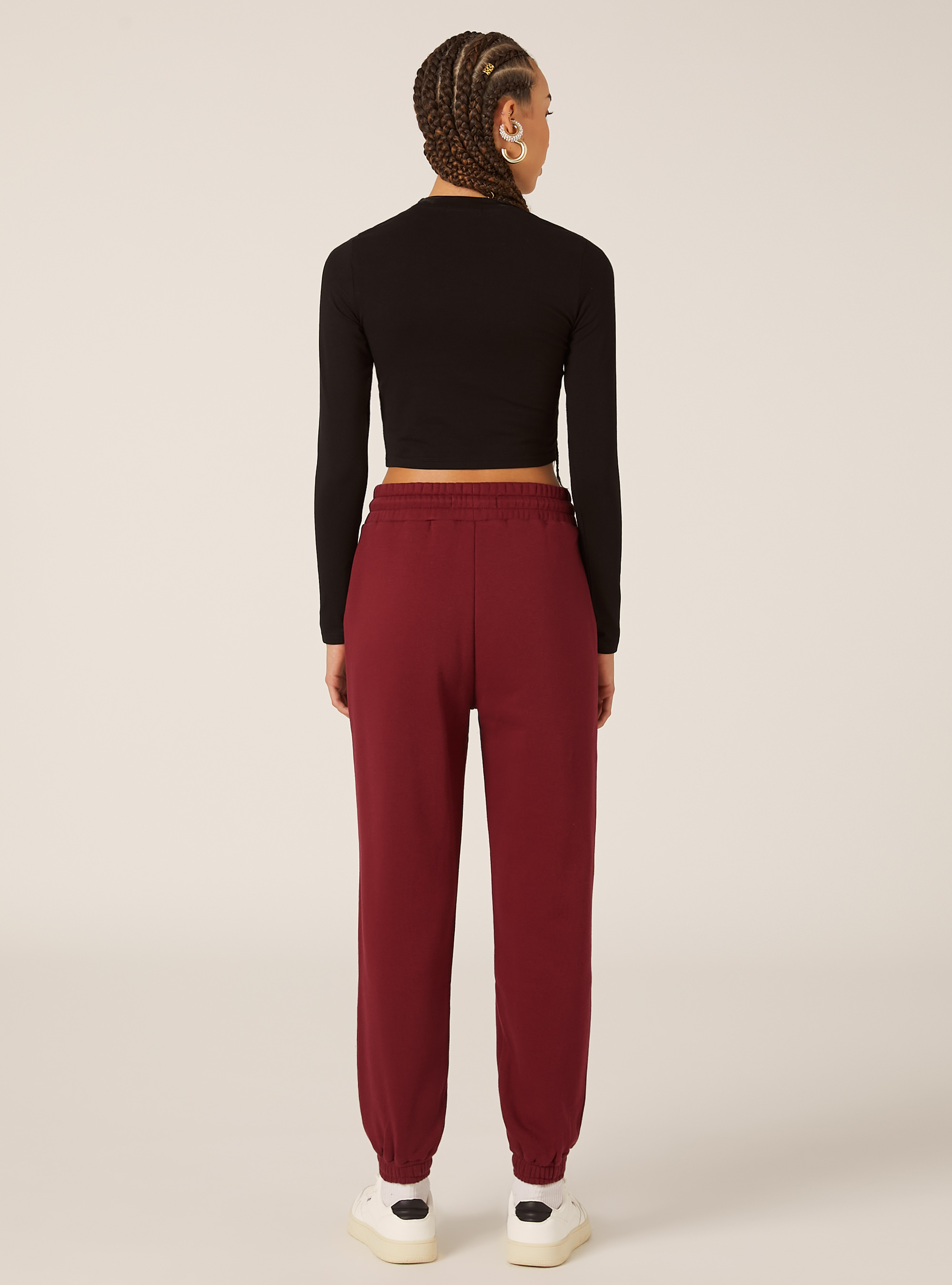 Sweatshirt jogger trousers, BO1 BORDEAUX DARK