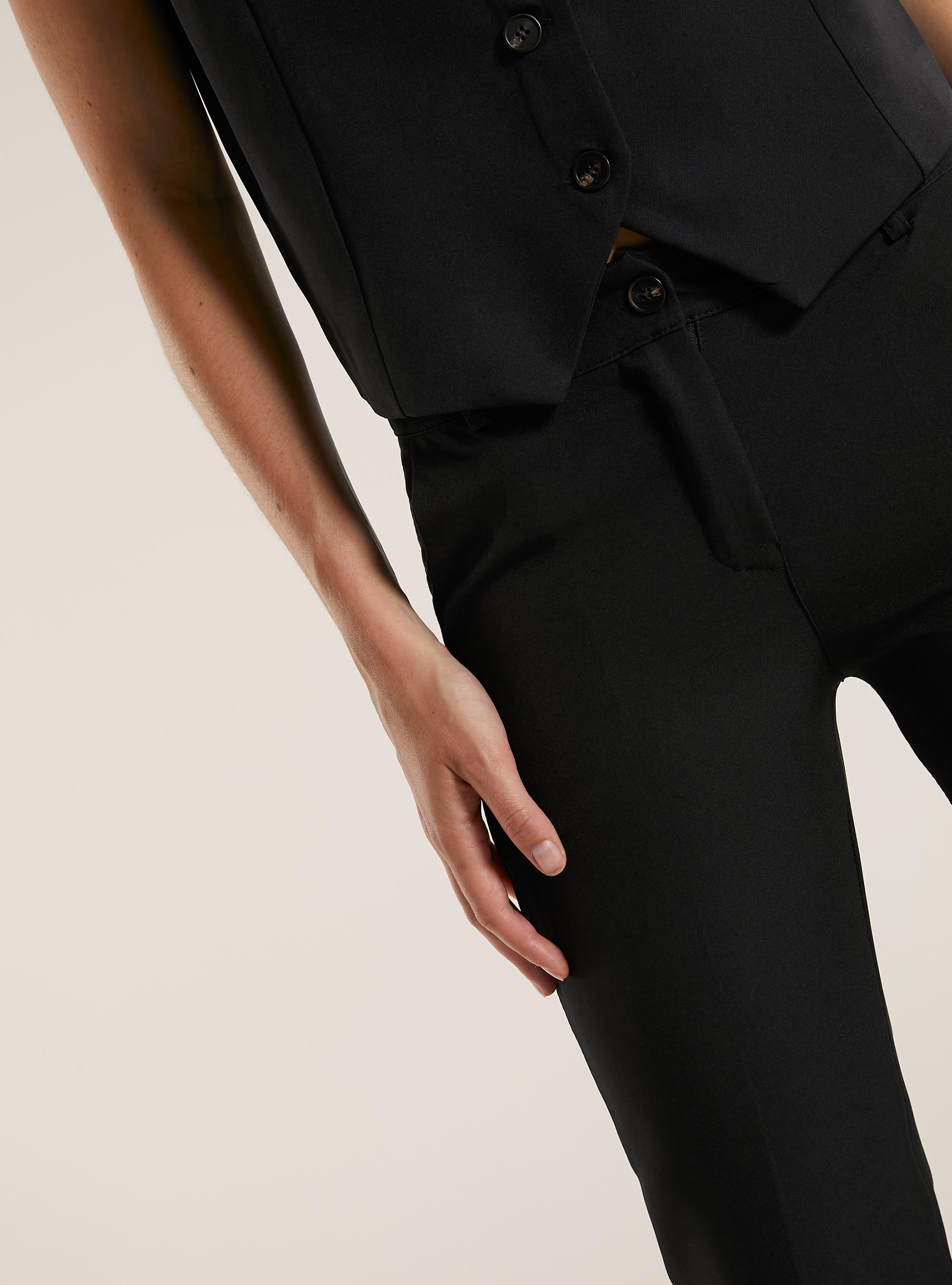 Tailored pants, BK1 BLACK