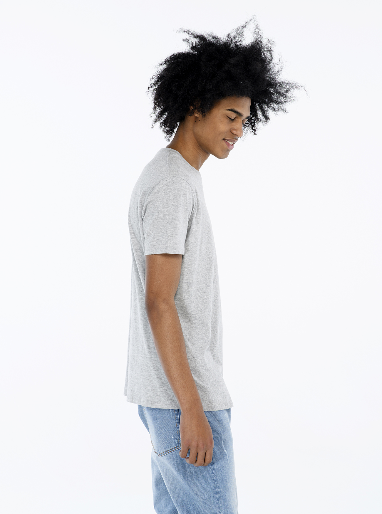 T-shirt tinta unita, C143 LIGHT GREY M