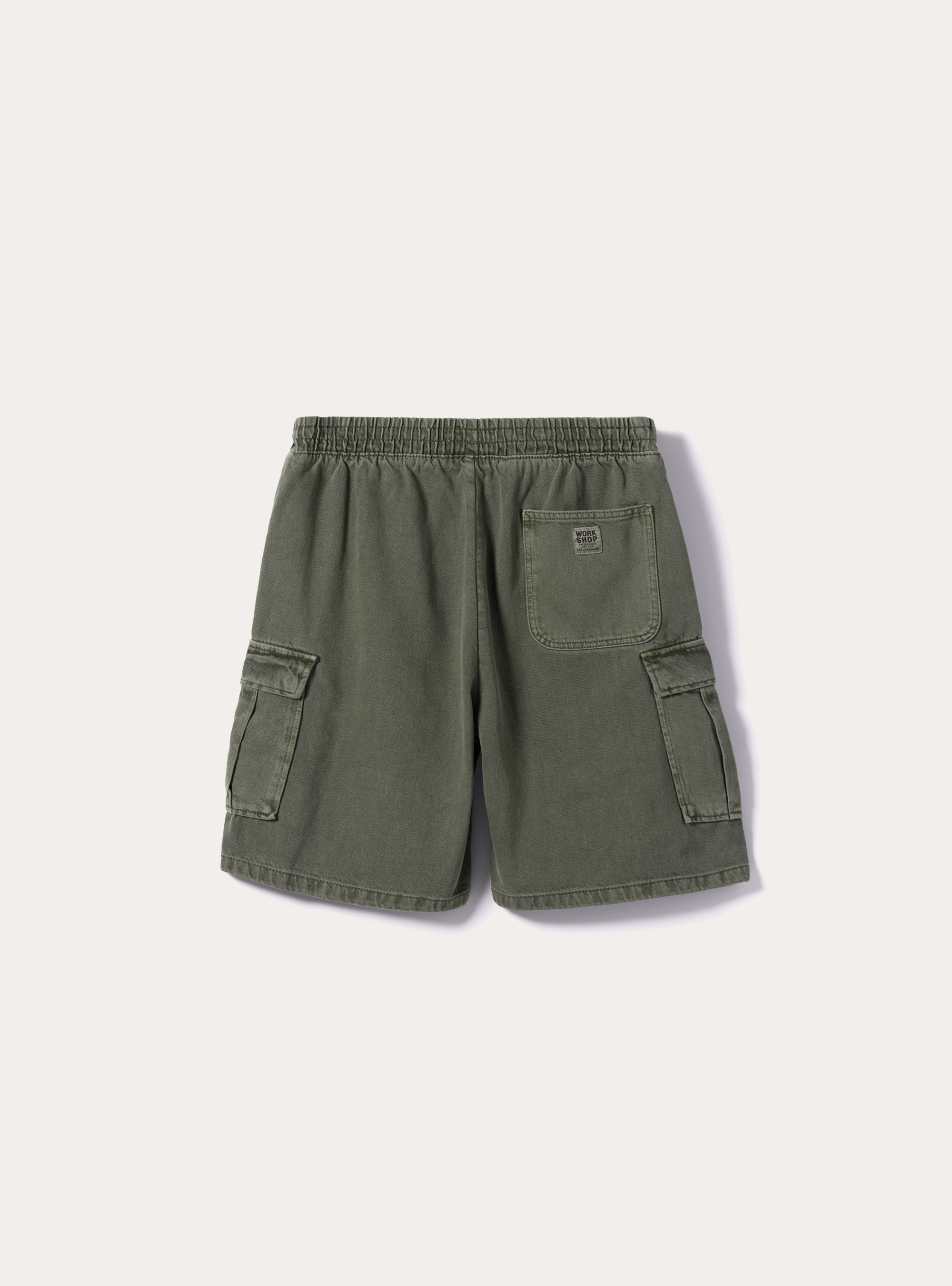Twill cargo bermuda shorts, KY2 KAKY MEDIUM