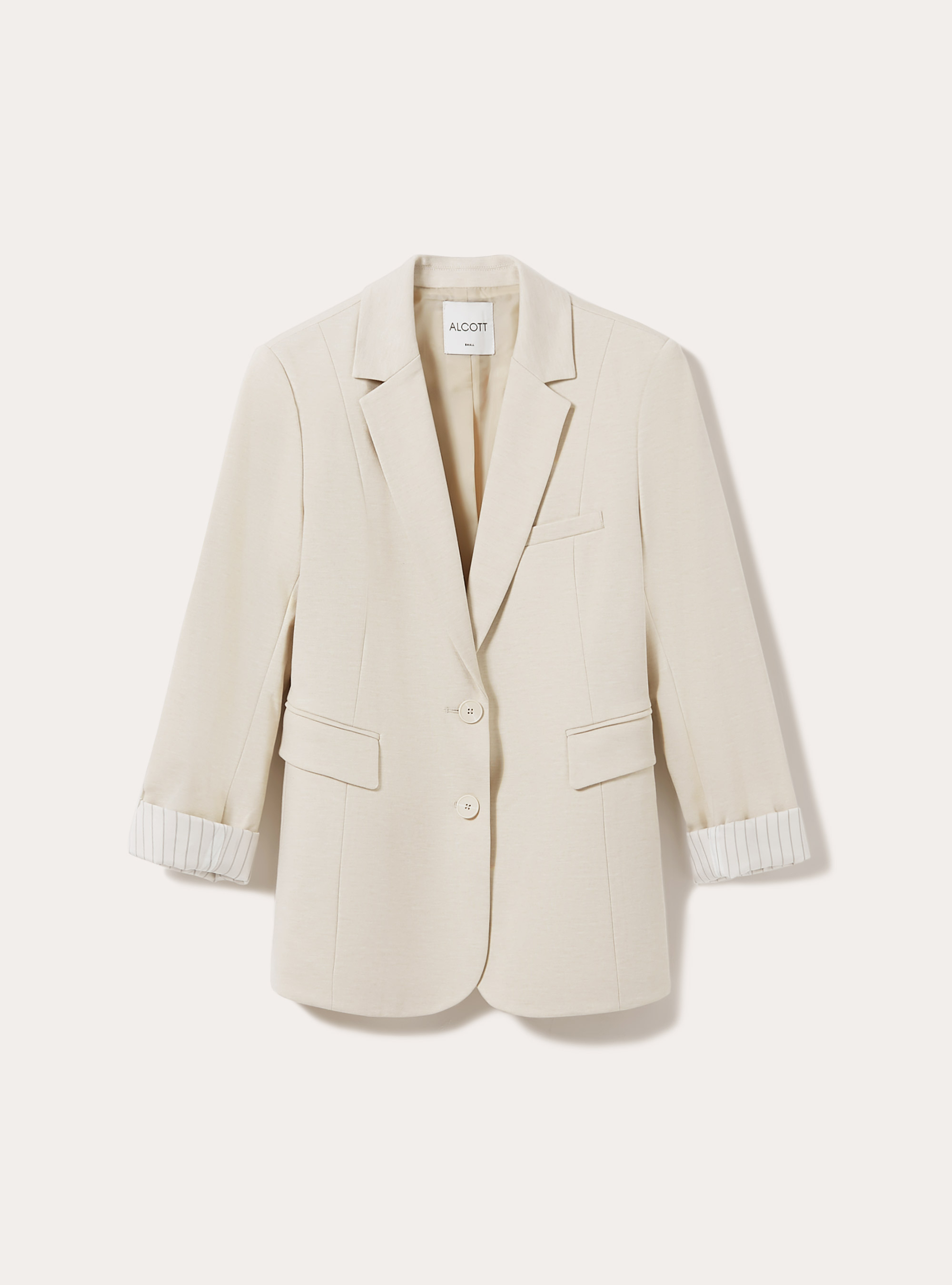 Jersey blazer, CR2 CREAM MEDIUM