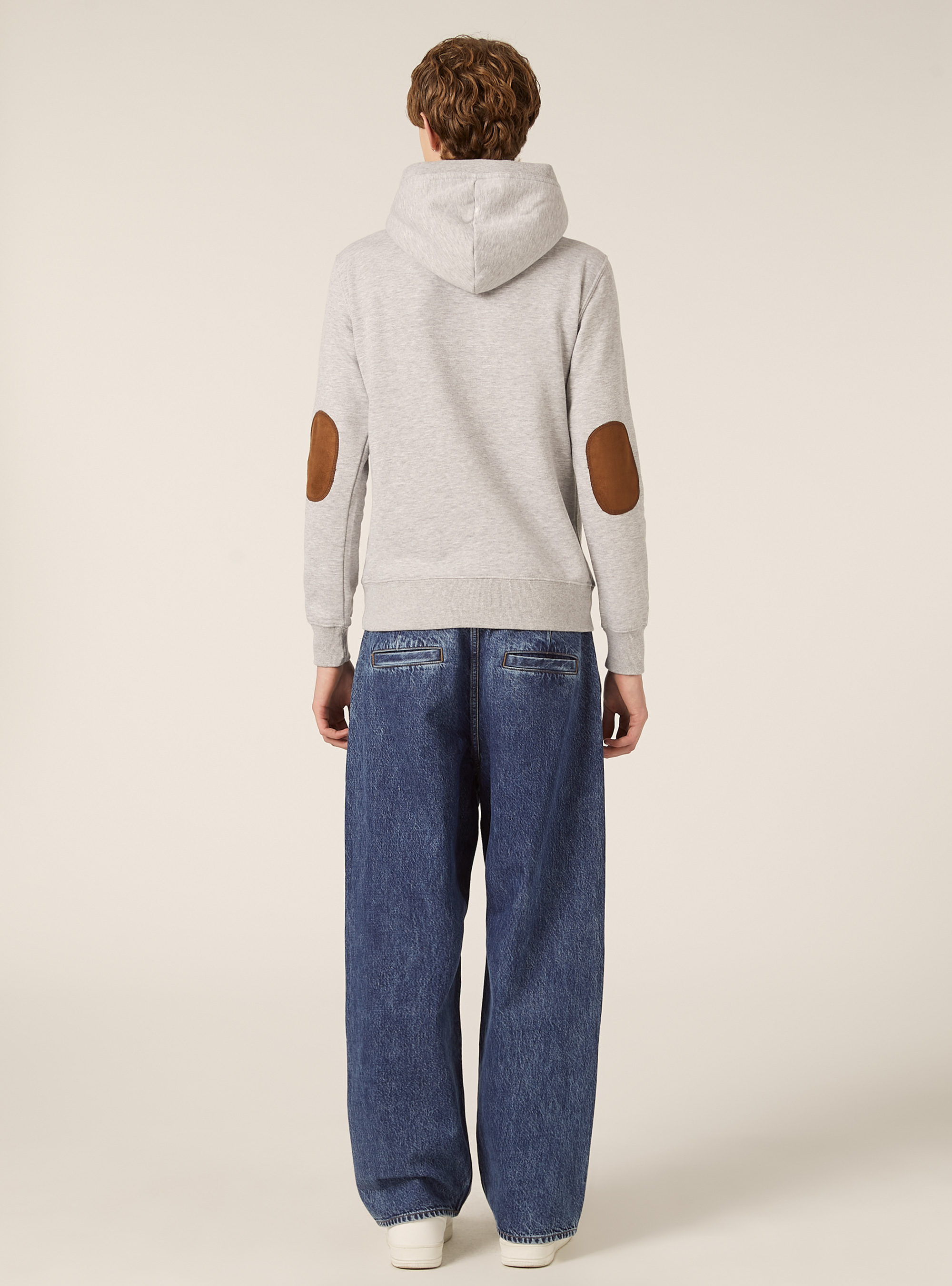 Faux fur hoodie, MGY2 GREY MEL MEDIUM