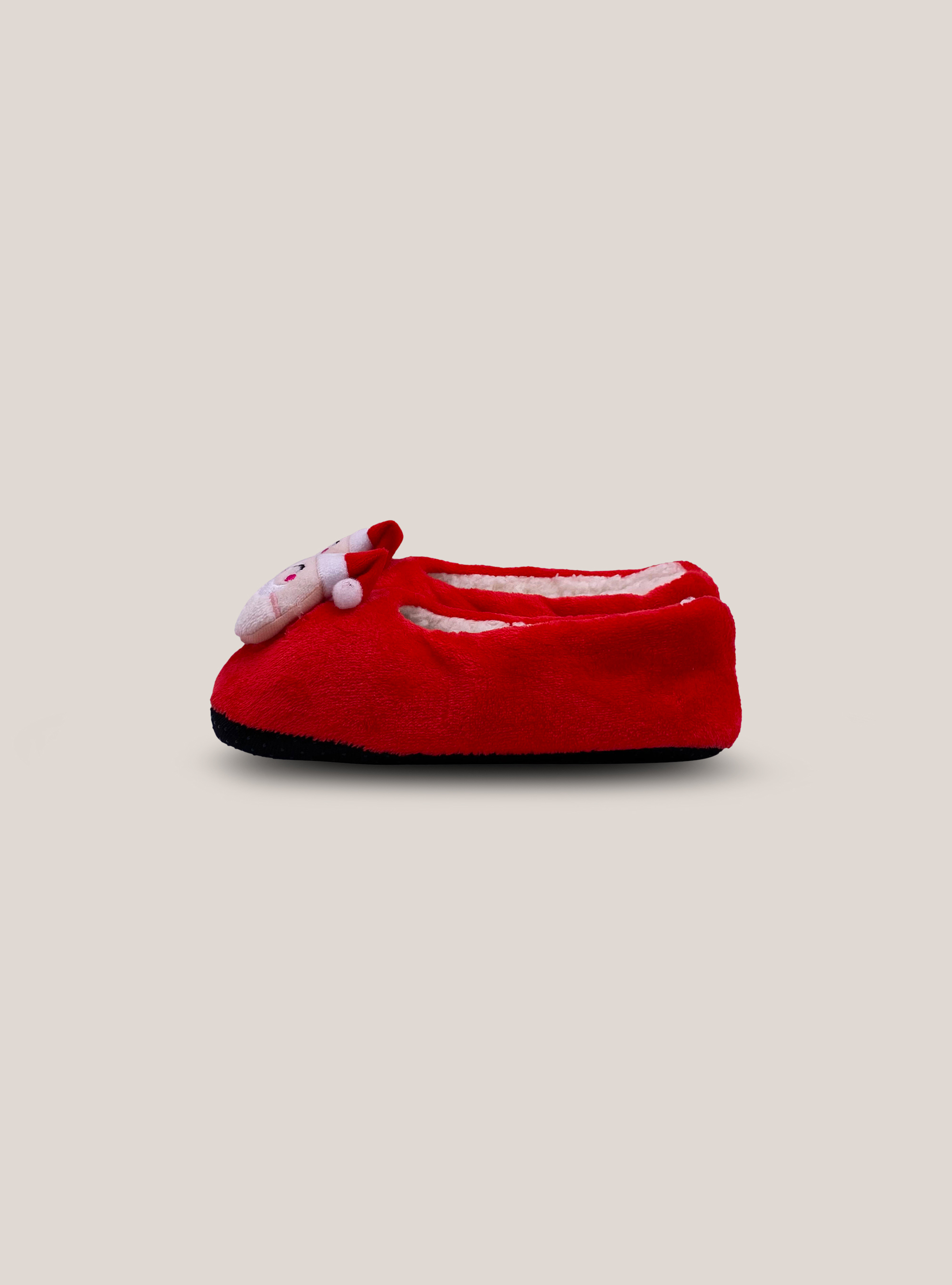 Christmas slippers with Santa Claus, MULTICOLOR